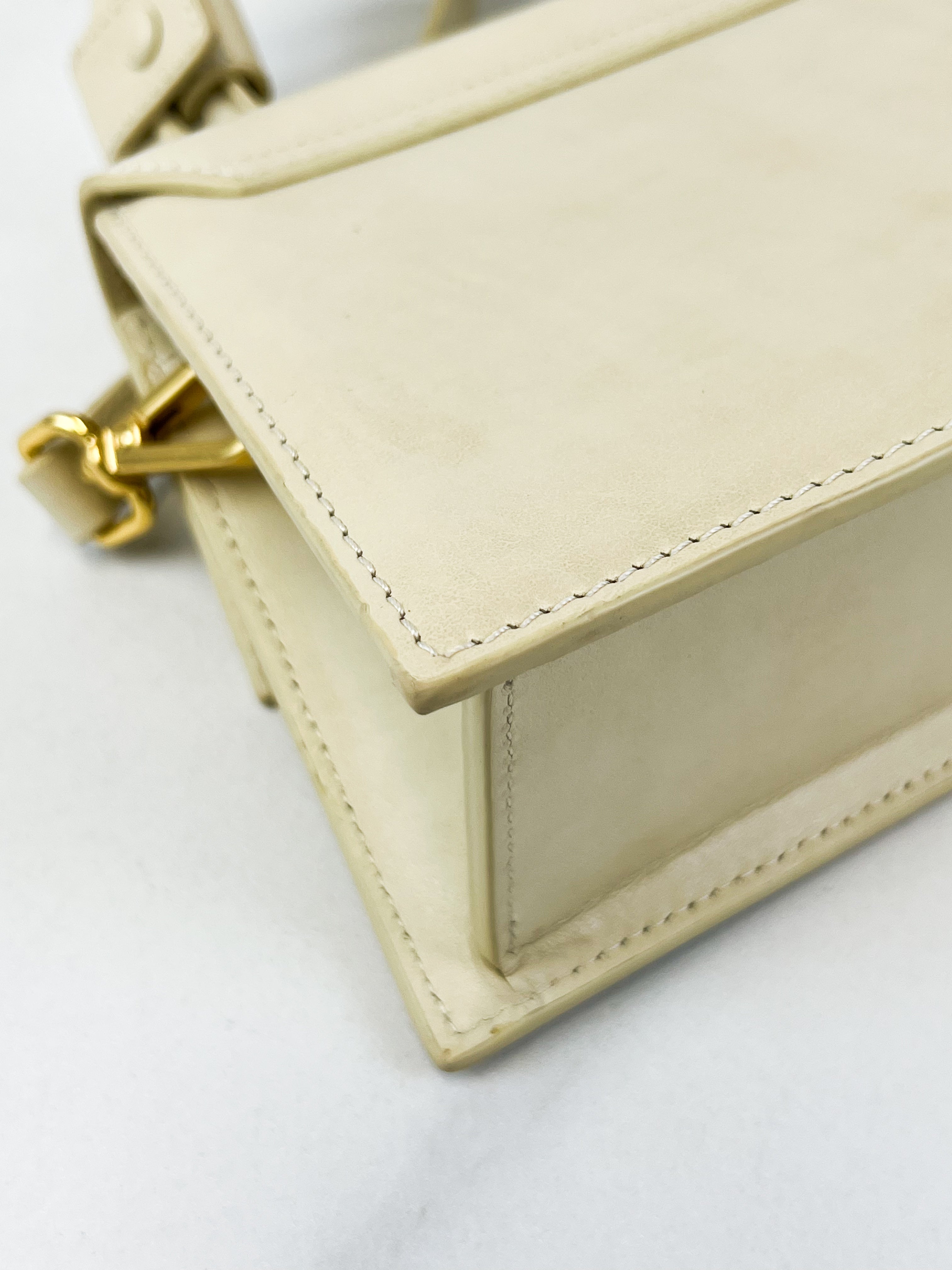 Jacquemus Ivory Le Chiquito Leather Crossbody