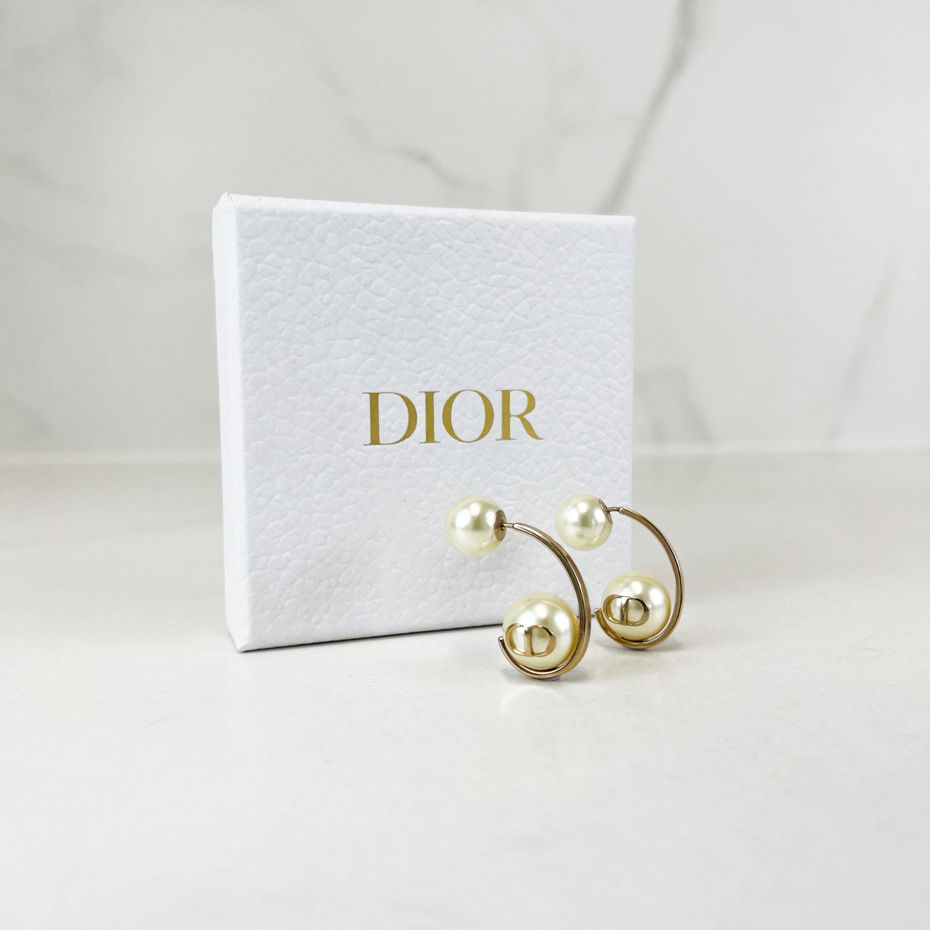 Christian Dior Double Pearl Earrings Shopluxe Consignment