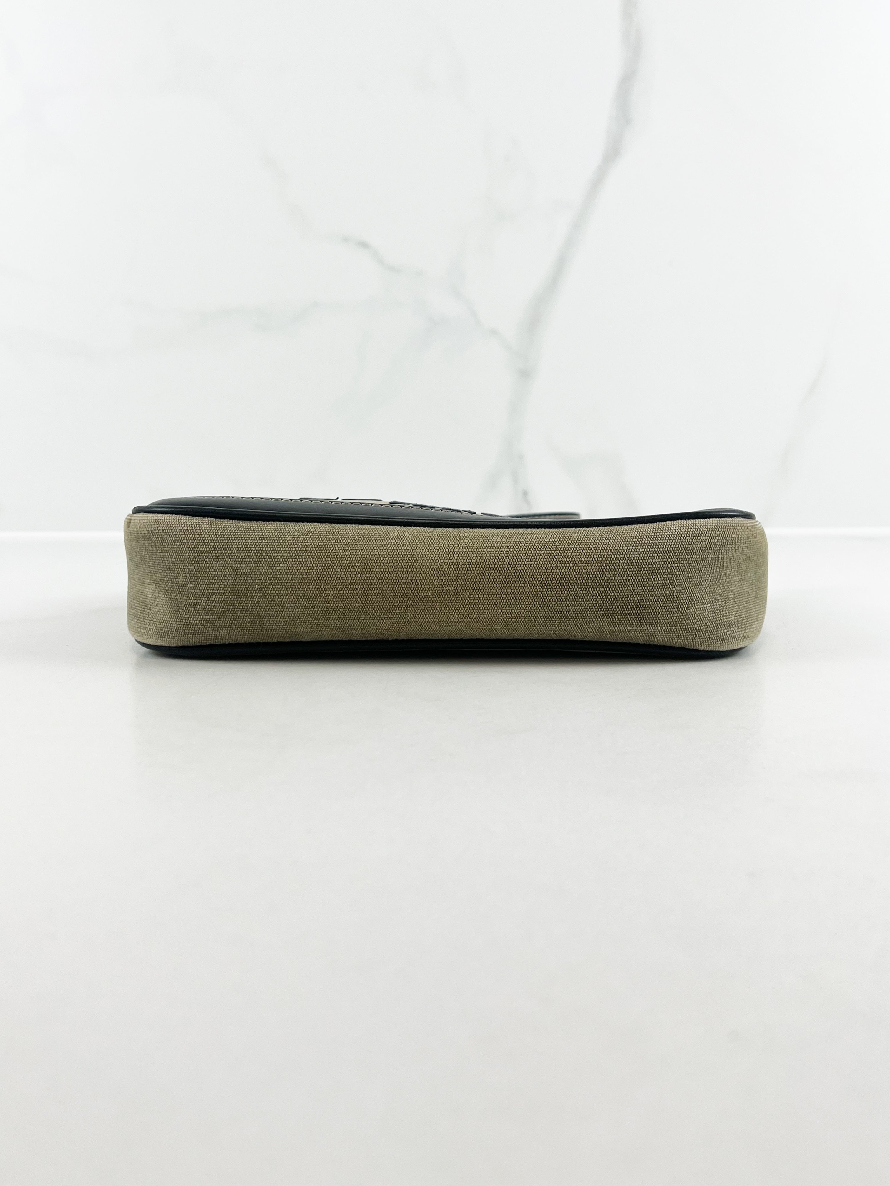 Balmain B-Army Canvas Pochette Crossbody/Shoulder Bag