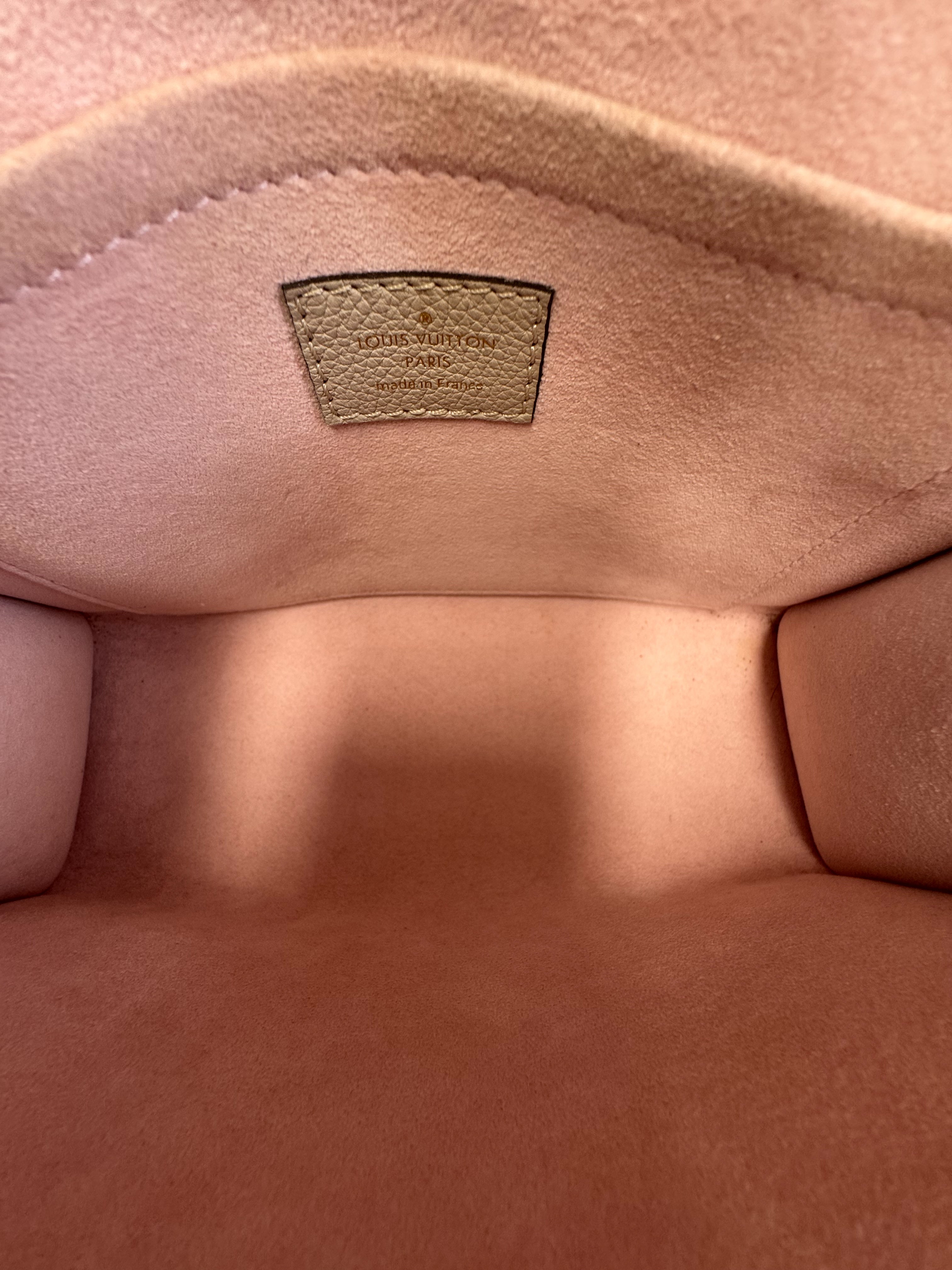 Louis Vuitton Blush Nude Lock Me Satchel Chain Bag