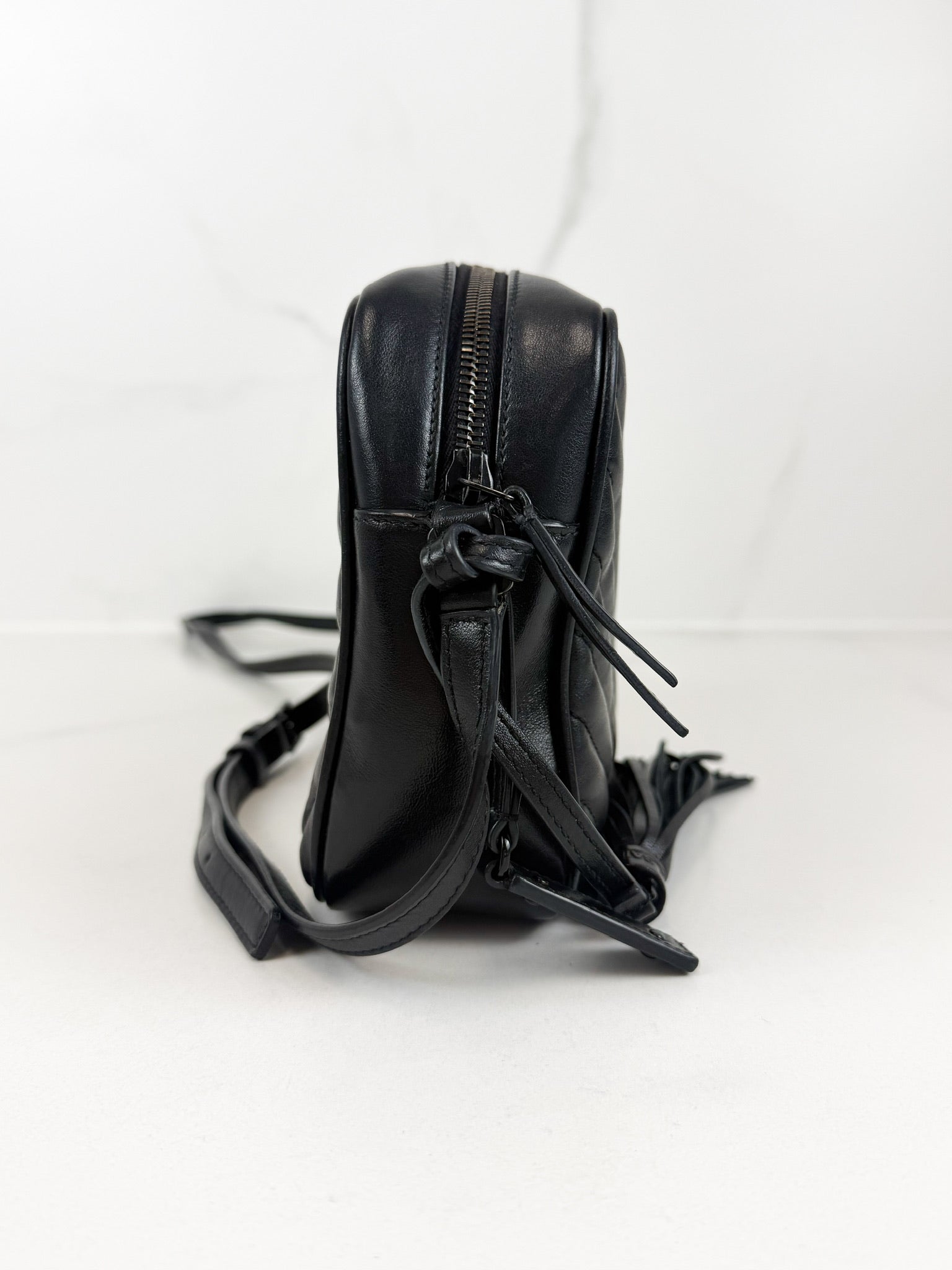 Saint Laurent Black Lou Camera Bag