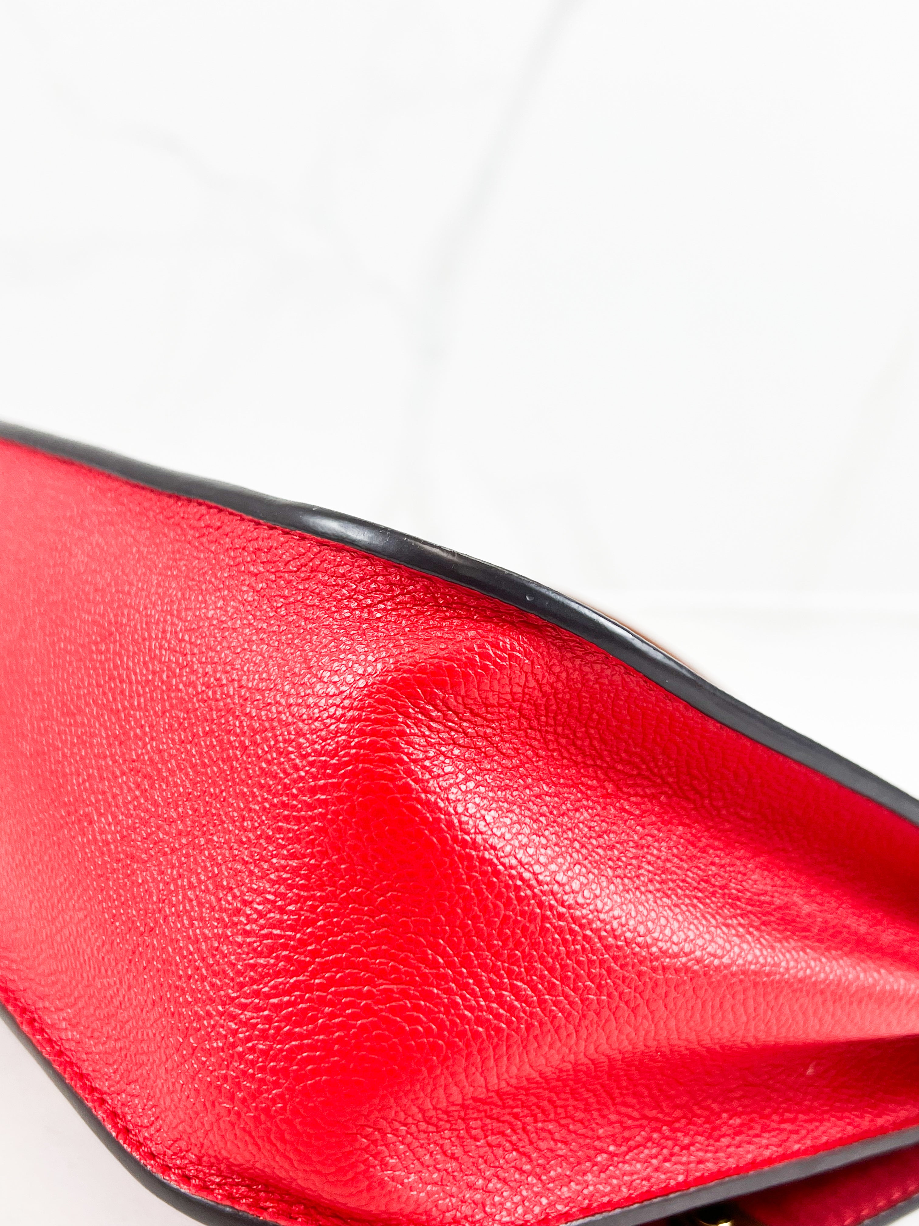 Louis Vuitton Vaugirard Monogram Bag in Coated Canvas/Red Leather