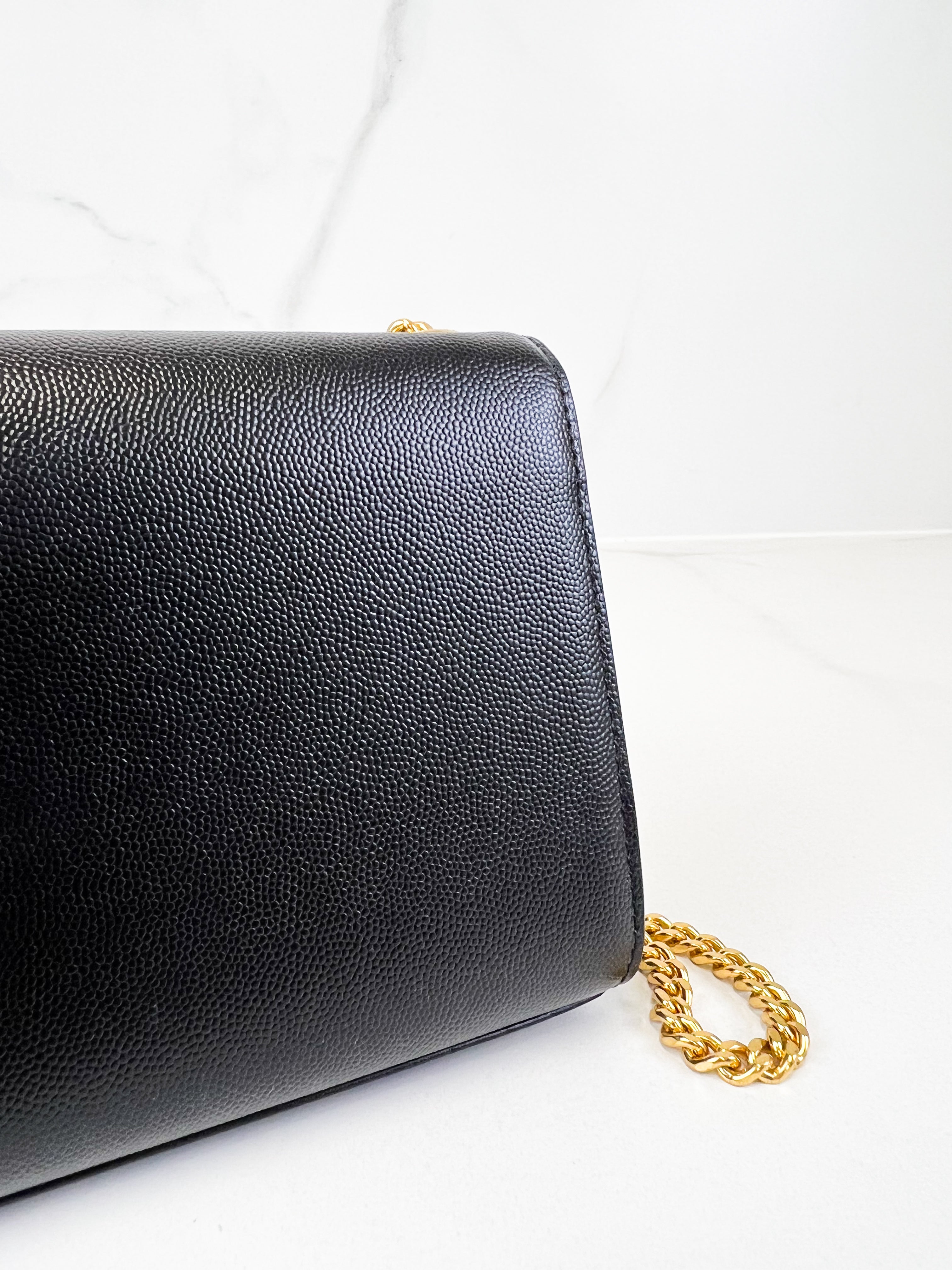 Saint Laurent Kate Small in Grain Embossed Leather