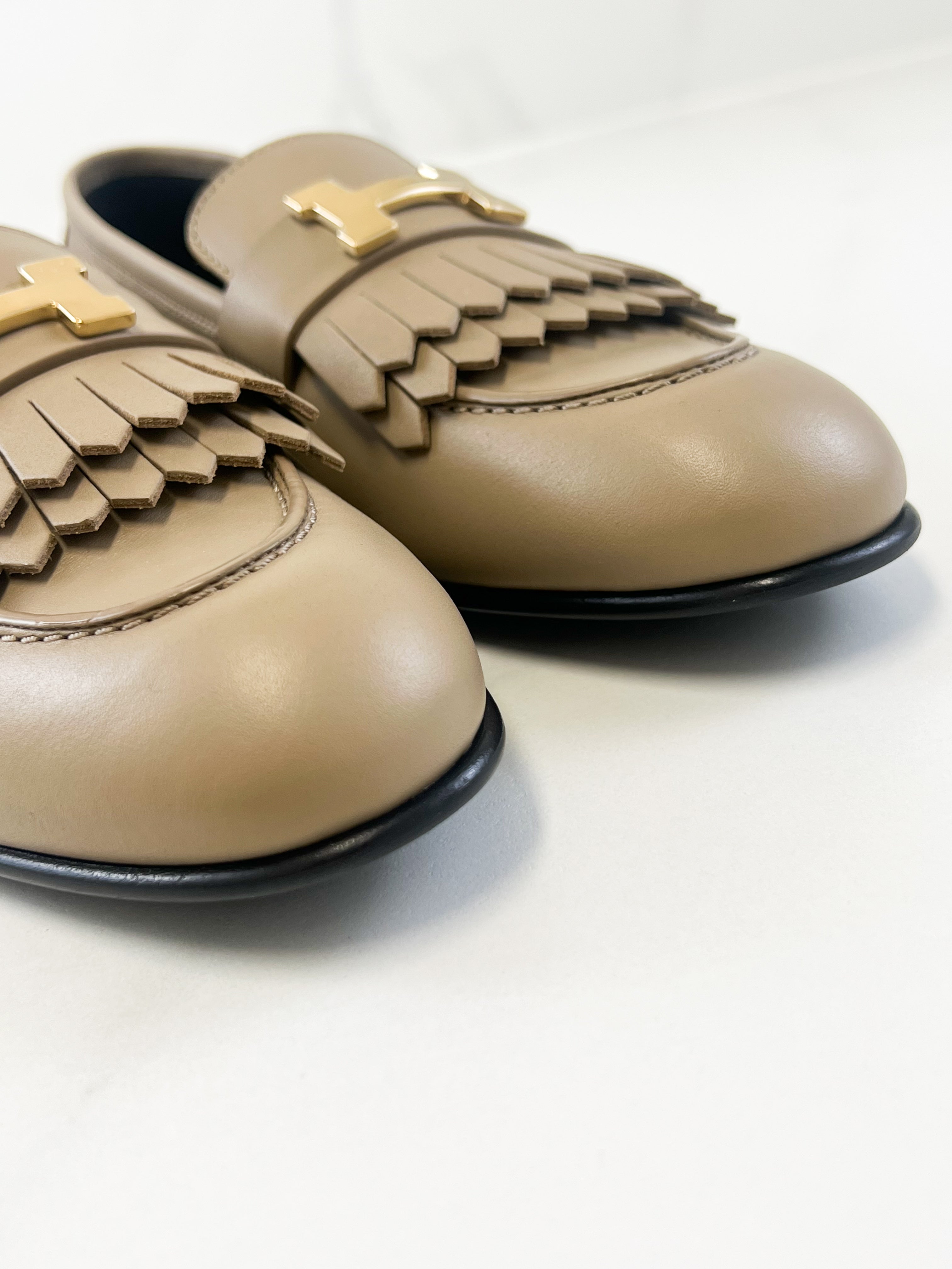 Hermes Royal Beige Loafer Size 38
