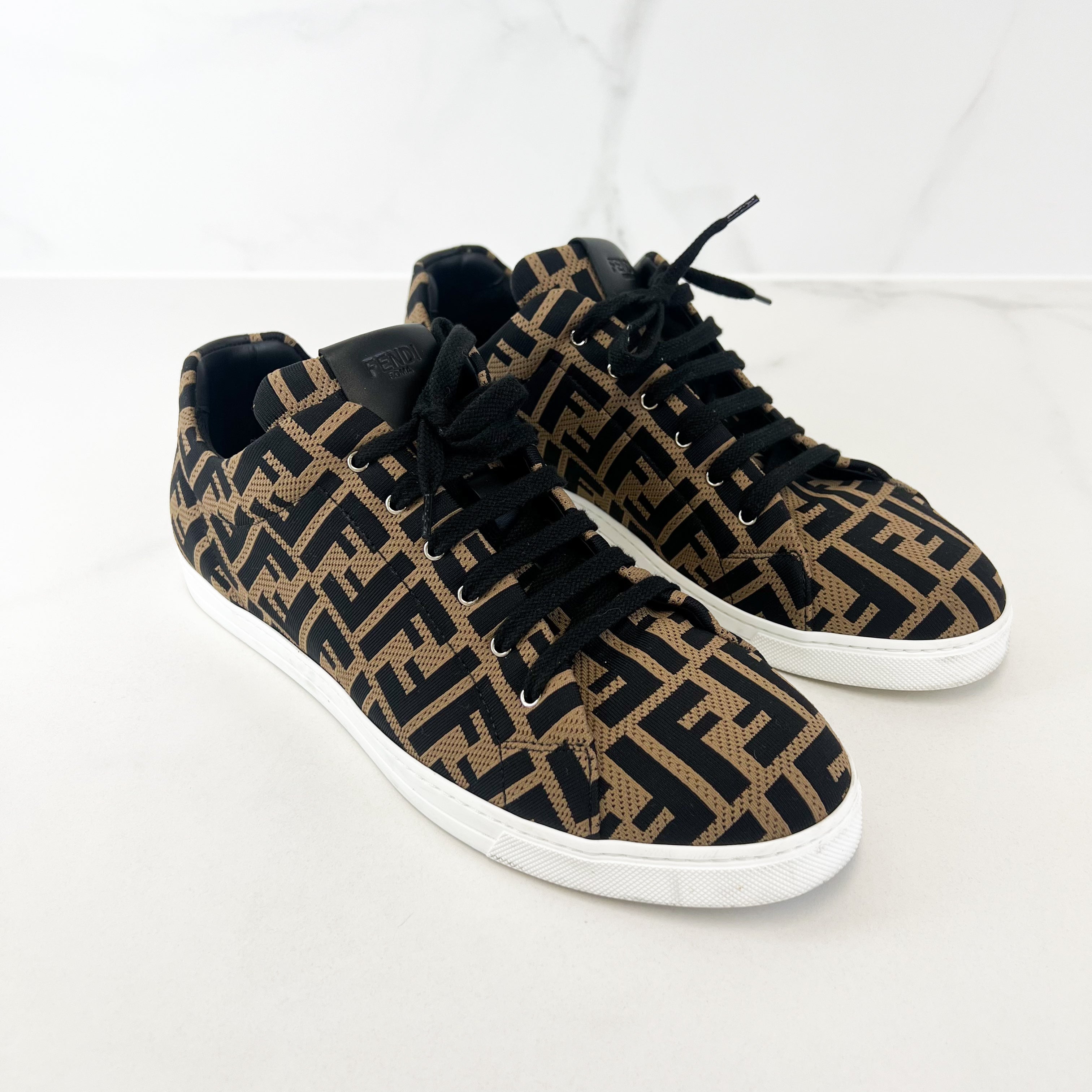 Fendi FF Brown Sneaker Size 9