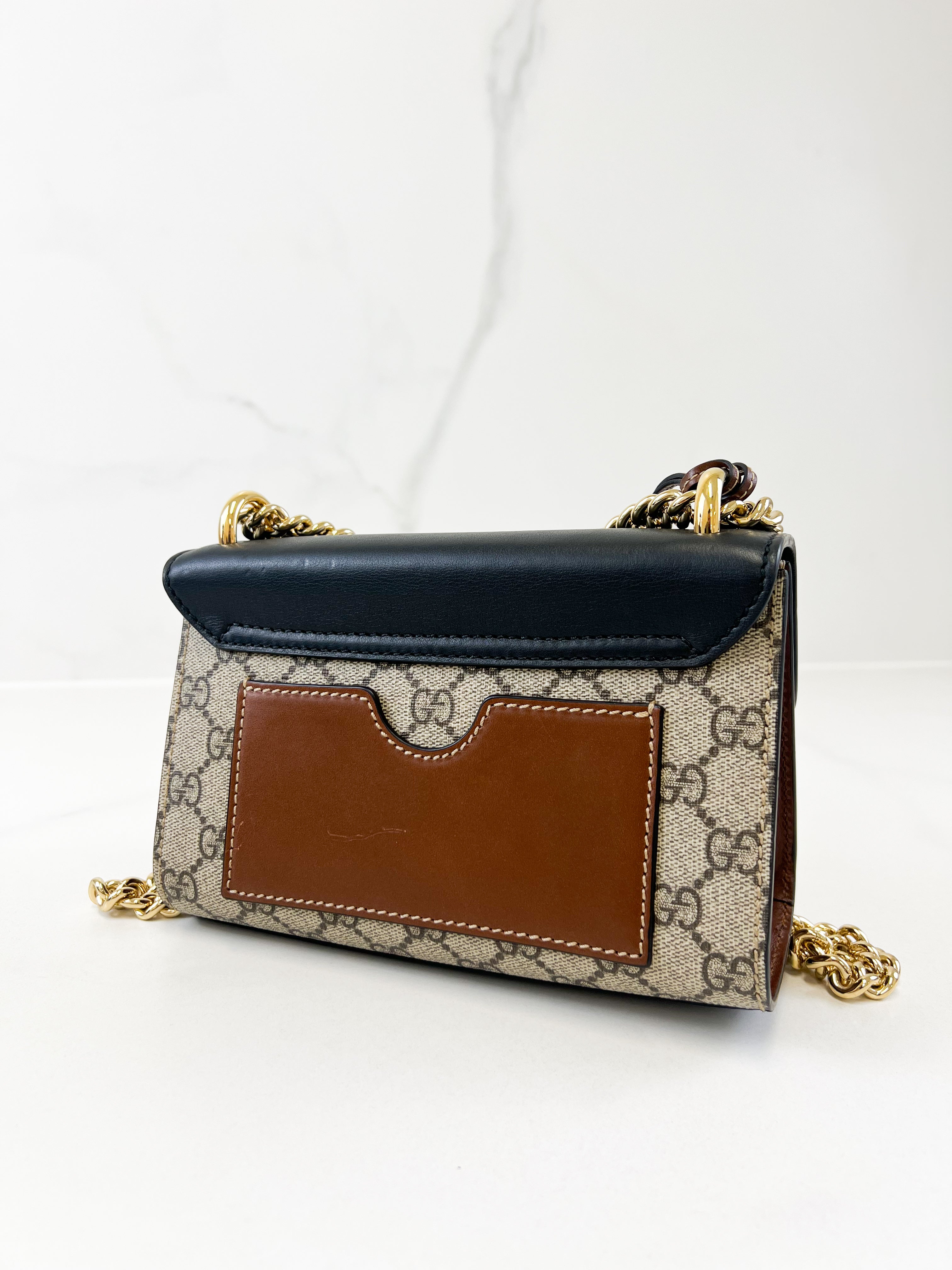Gucci GG Supreme Small Padlock Shoulder Bag