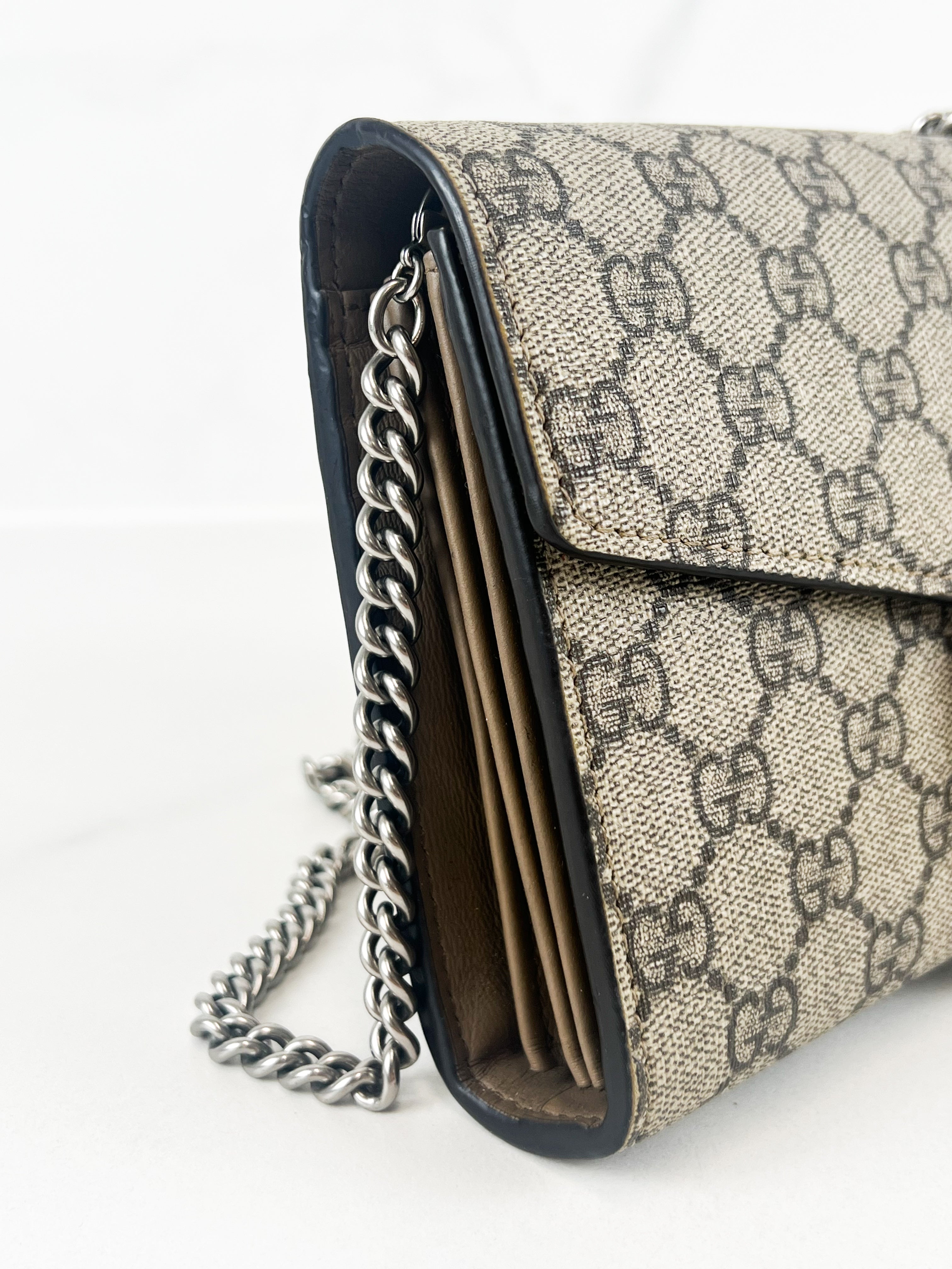 Gucci Dionysus GG Supreme Chain Wallet