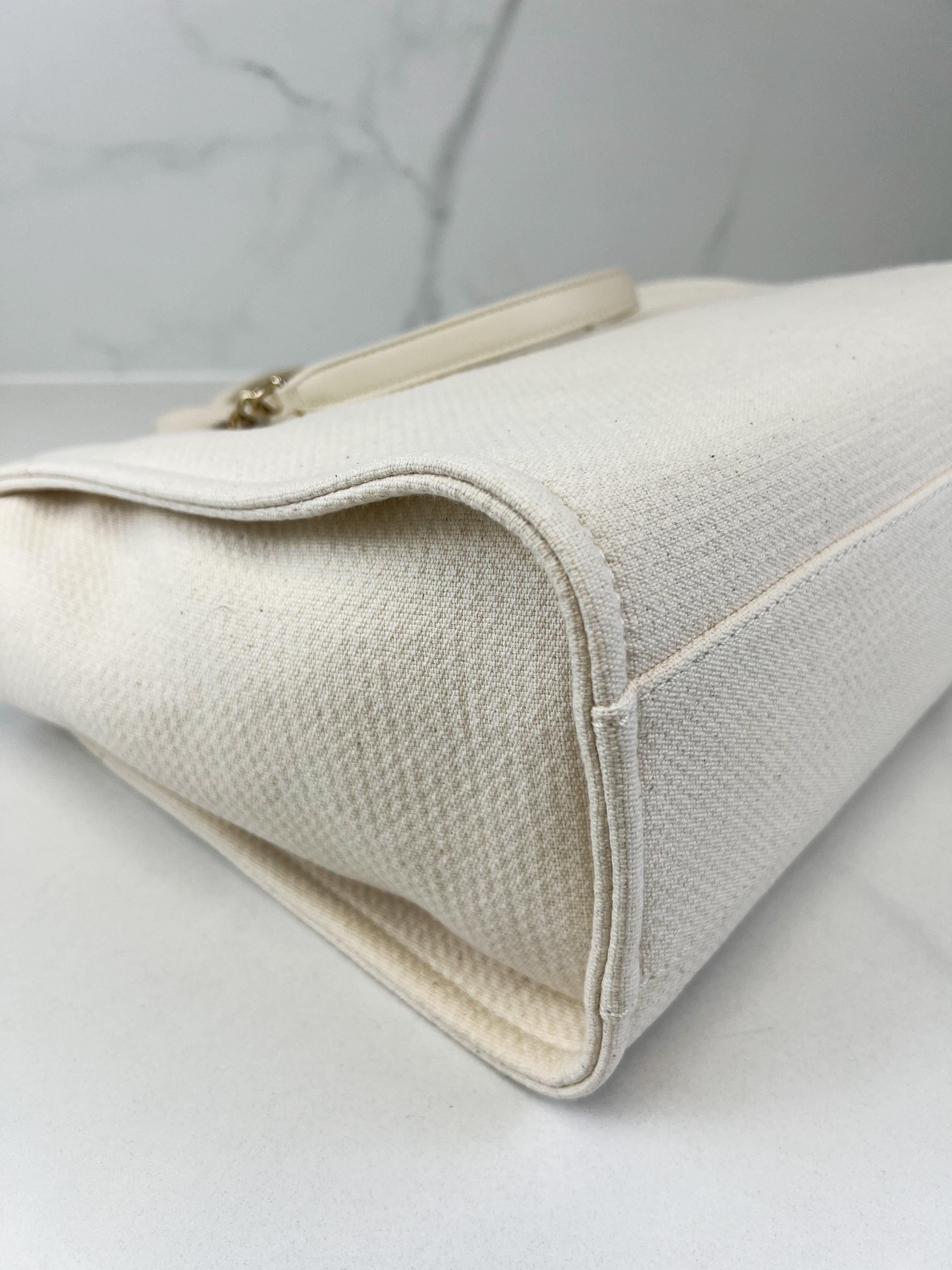 Chanel Canvas Deauville in Light Beige