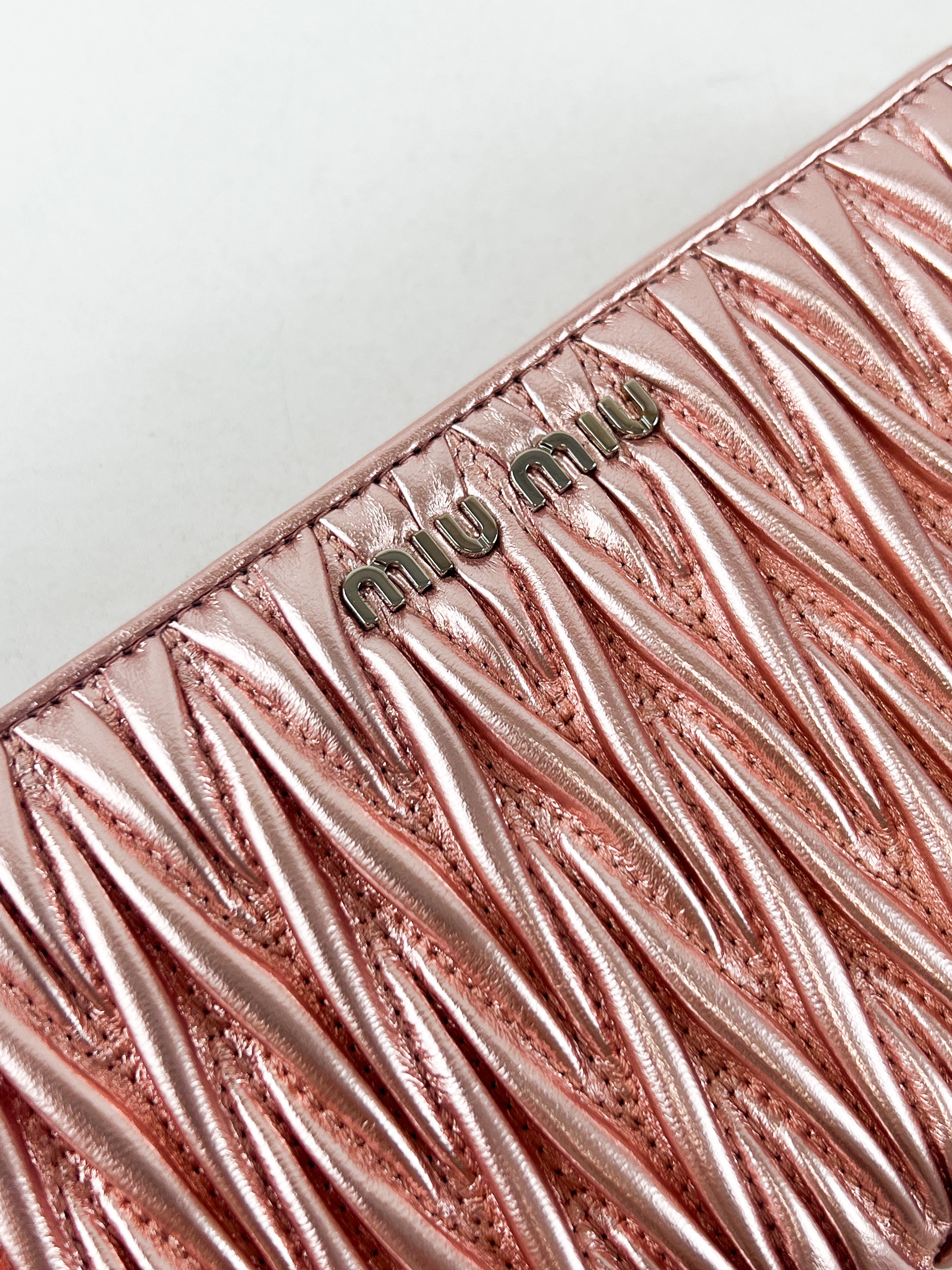 Miu Miu Nappa Matelassé Wallet