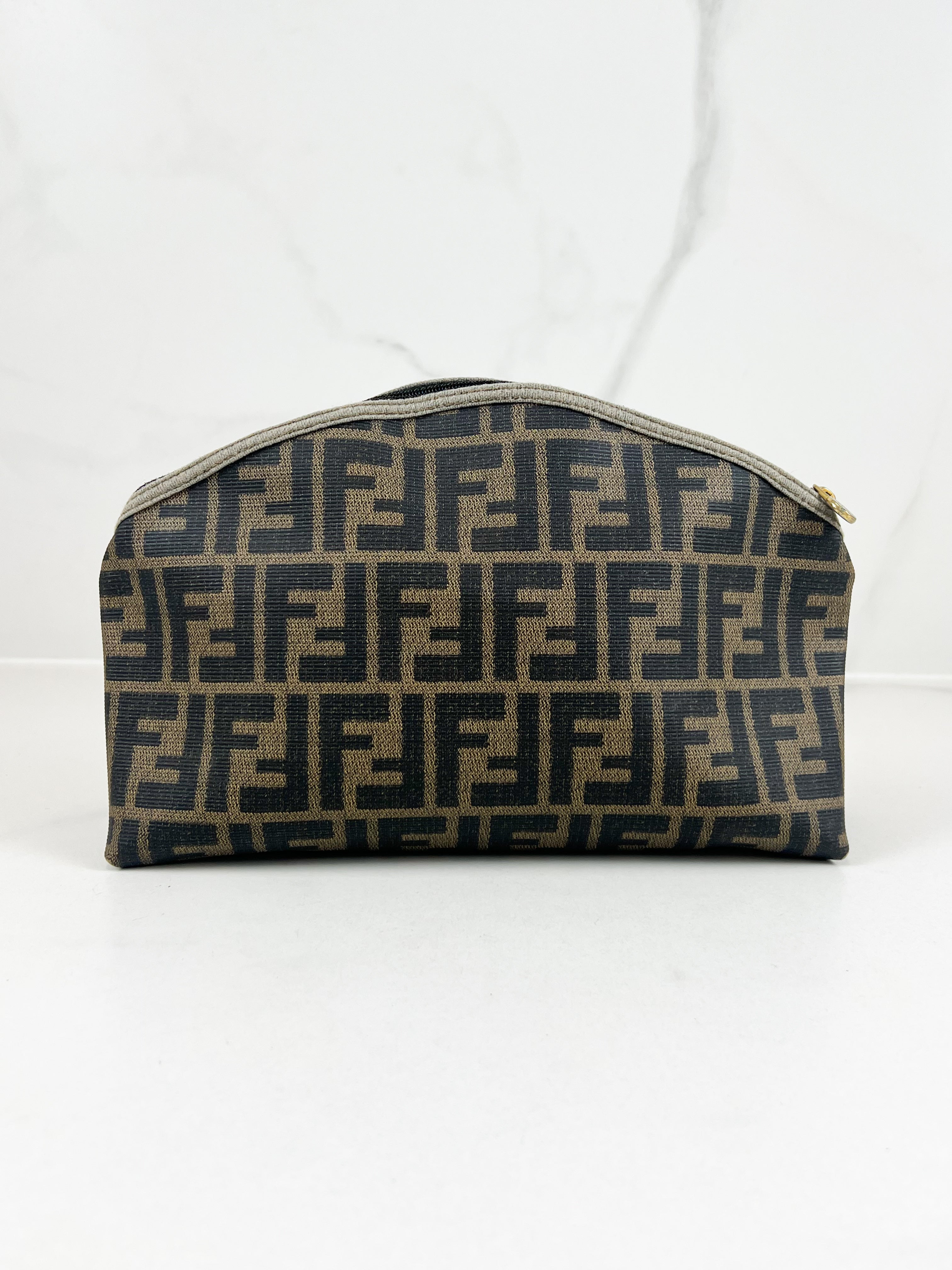 Fendi Coated Canvas Monogram FF Pouch