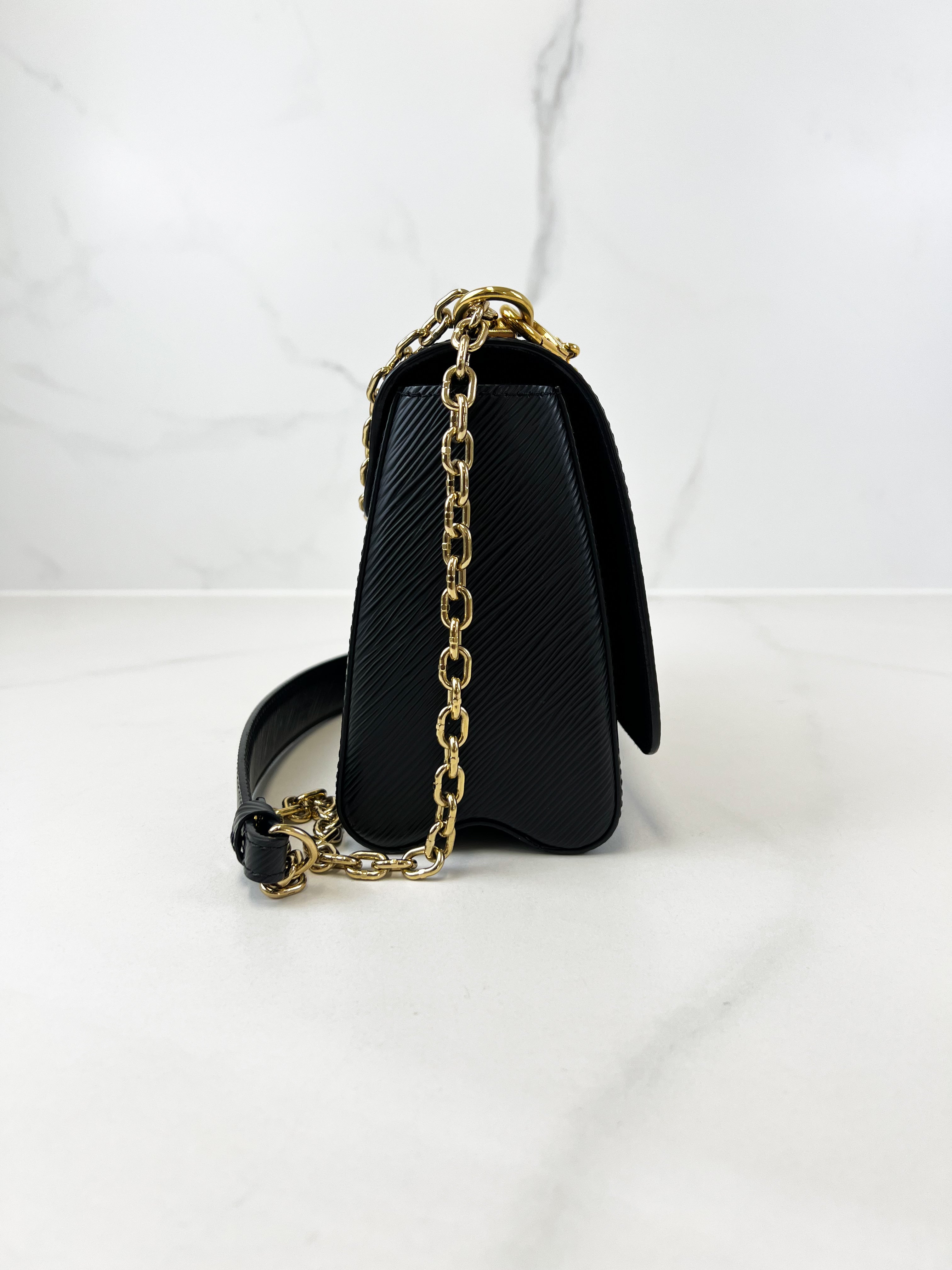 Louis Vuitton Black Twist PM In Epi Leather with GHW & Charms