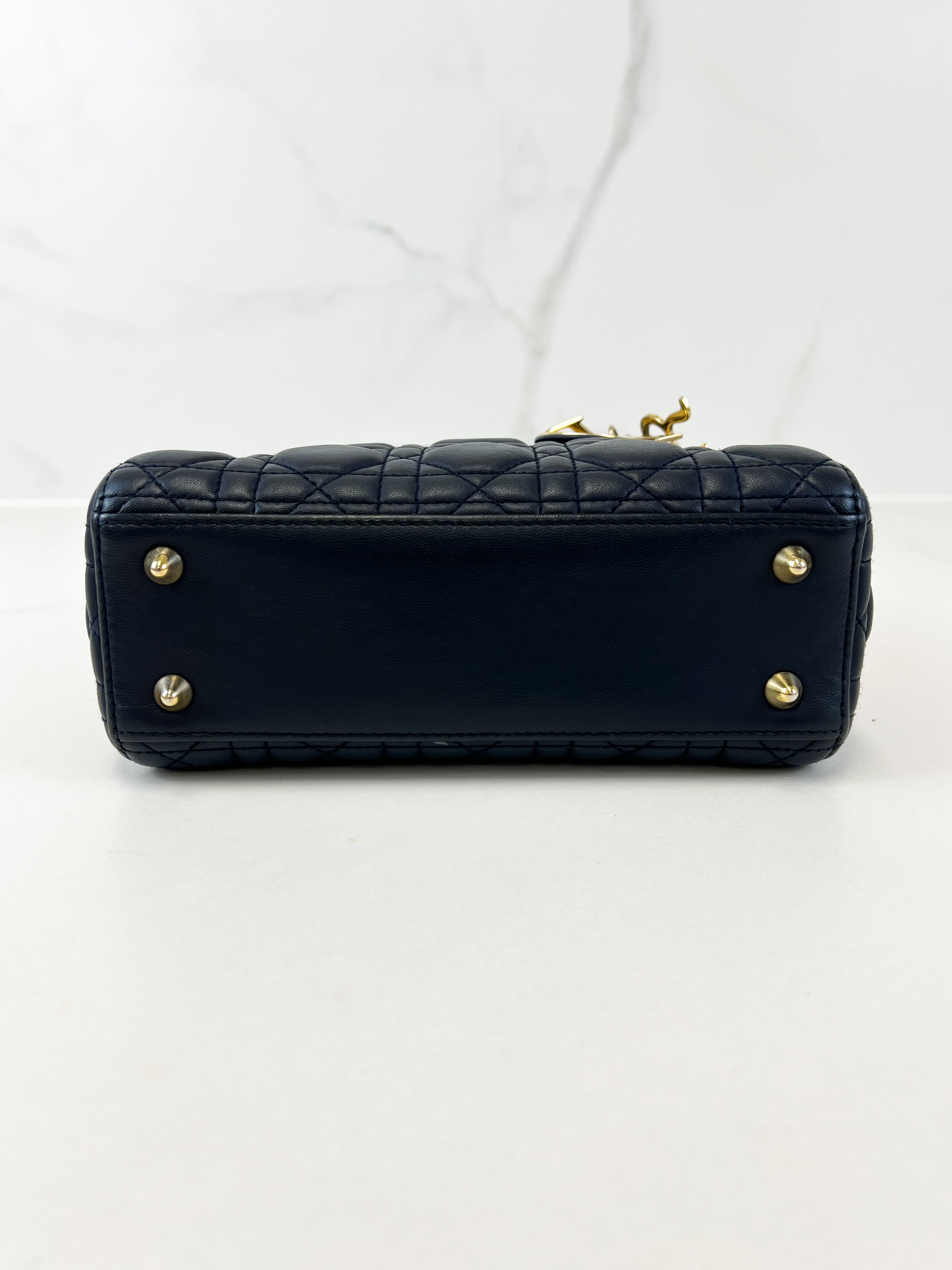 Christian Dior Small Midnight Blue Lady Dior