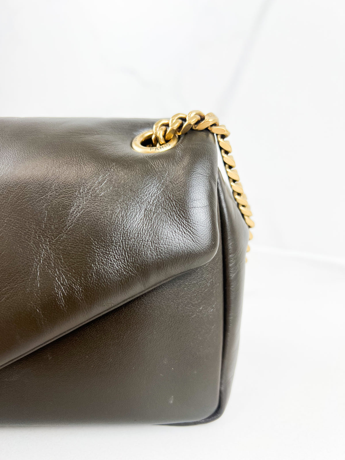 Saint Laurent Calypso Lambskin Shoulder Bag with GHW
