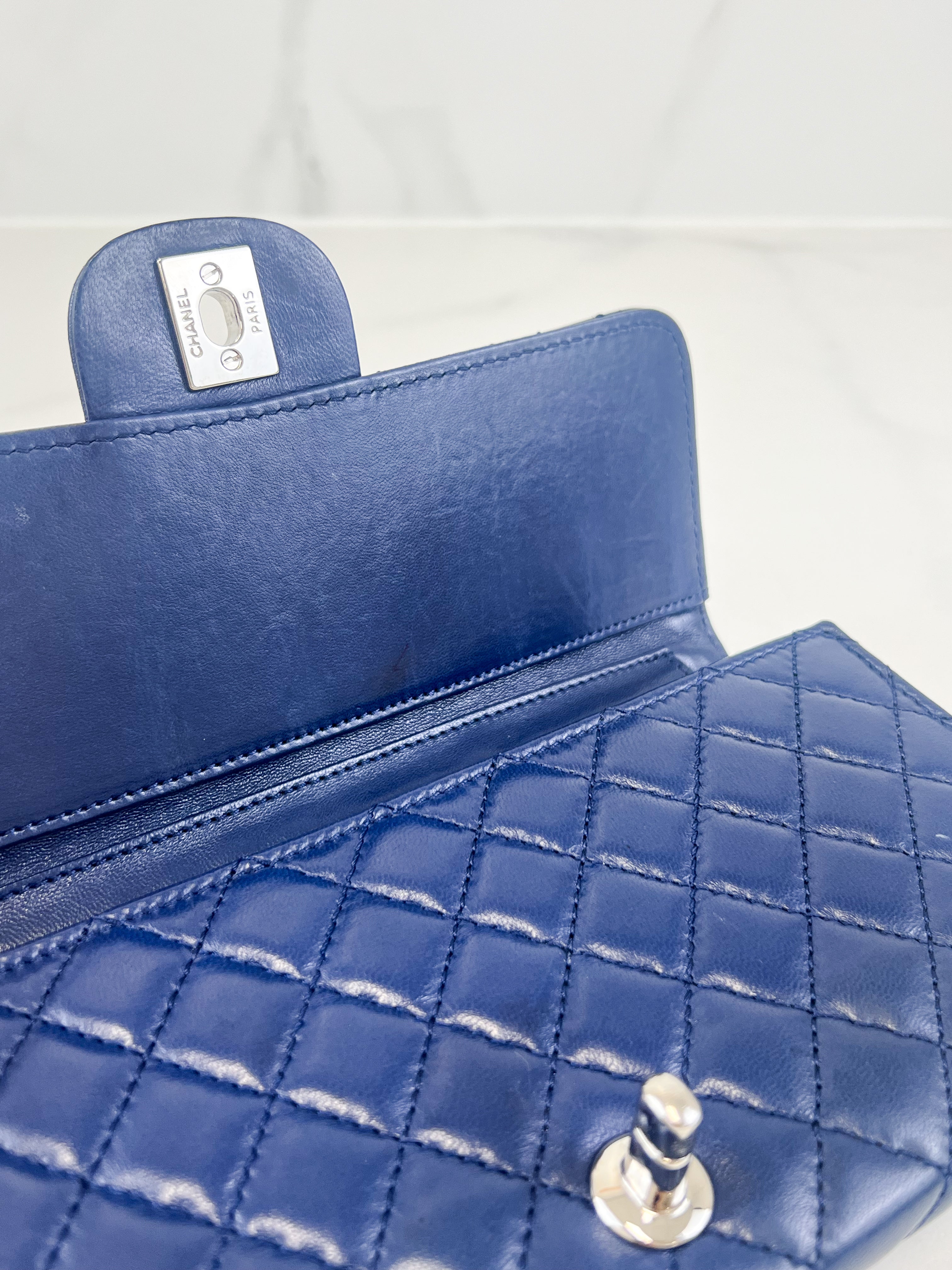 Chanel Navy Lambskin Wallet on Chain WOC