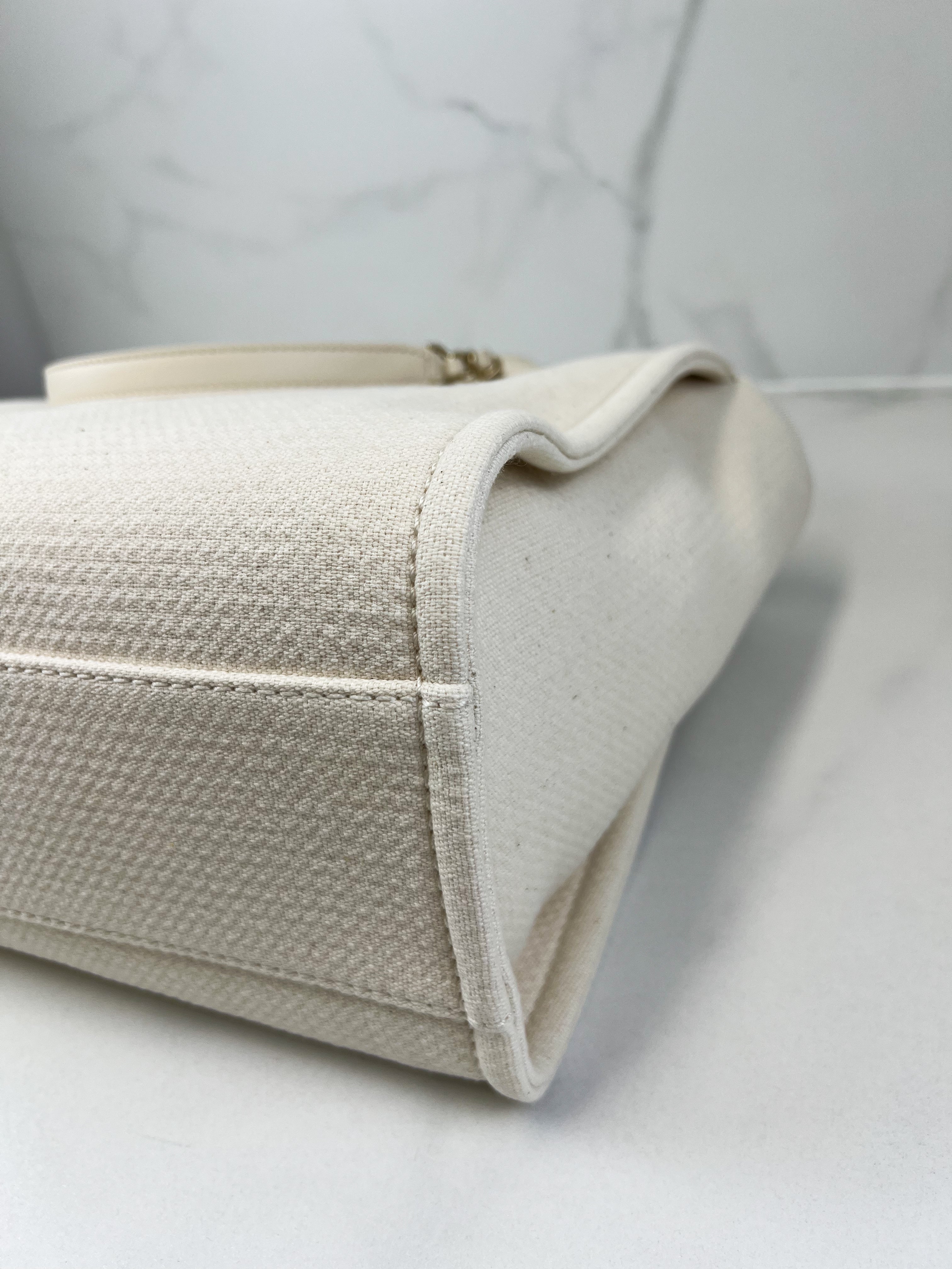 Chanel Canvas Deauville in Light Beige