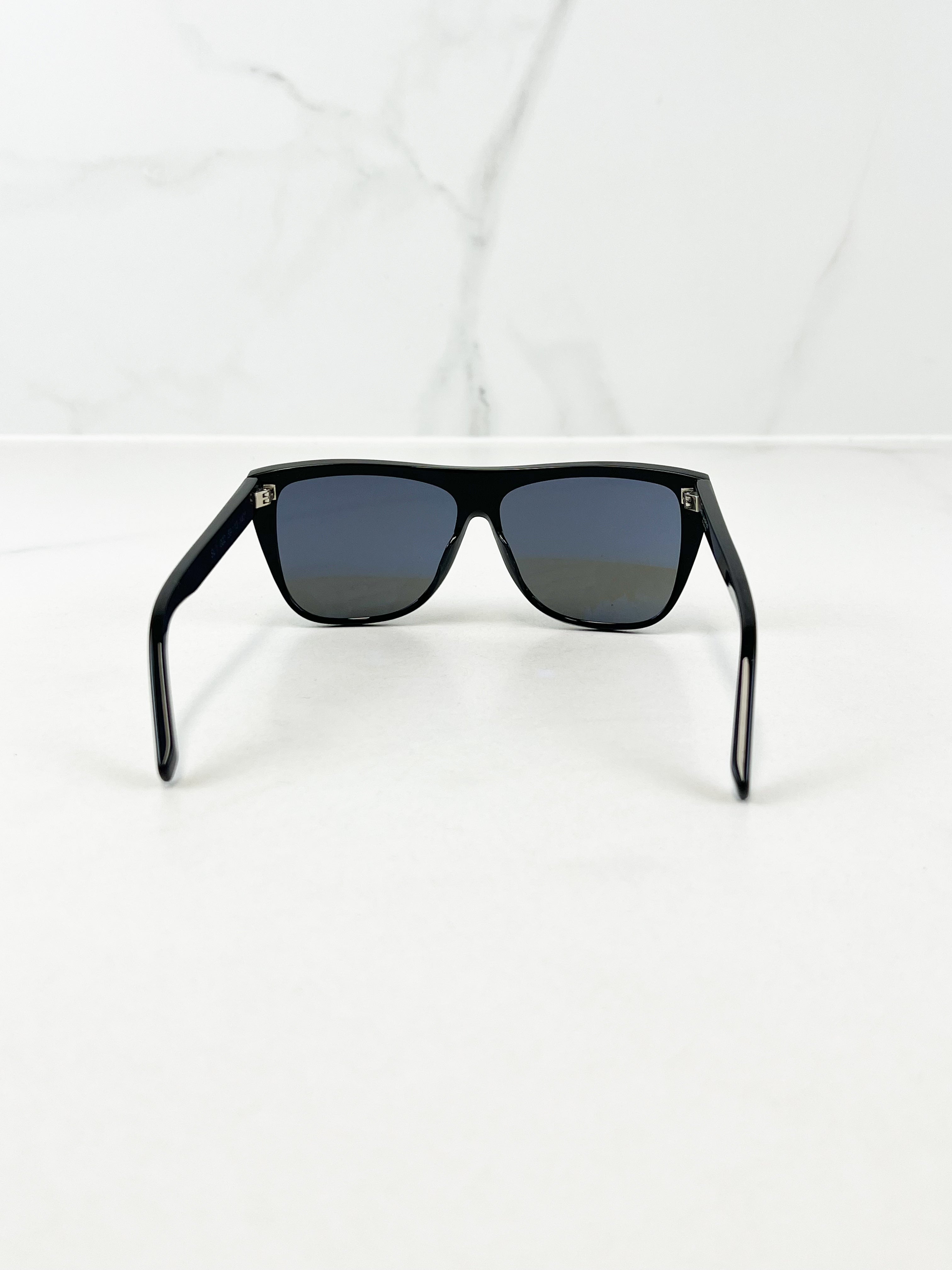 Saint Laurent Black Square Frame Sunglasses