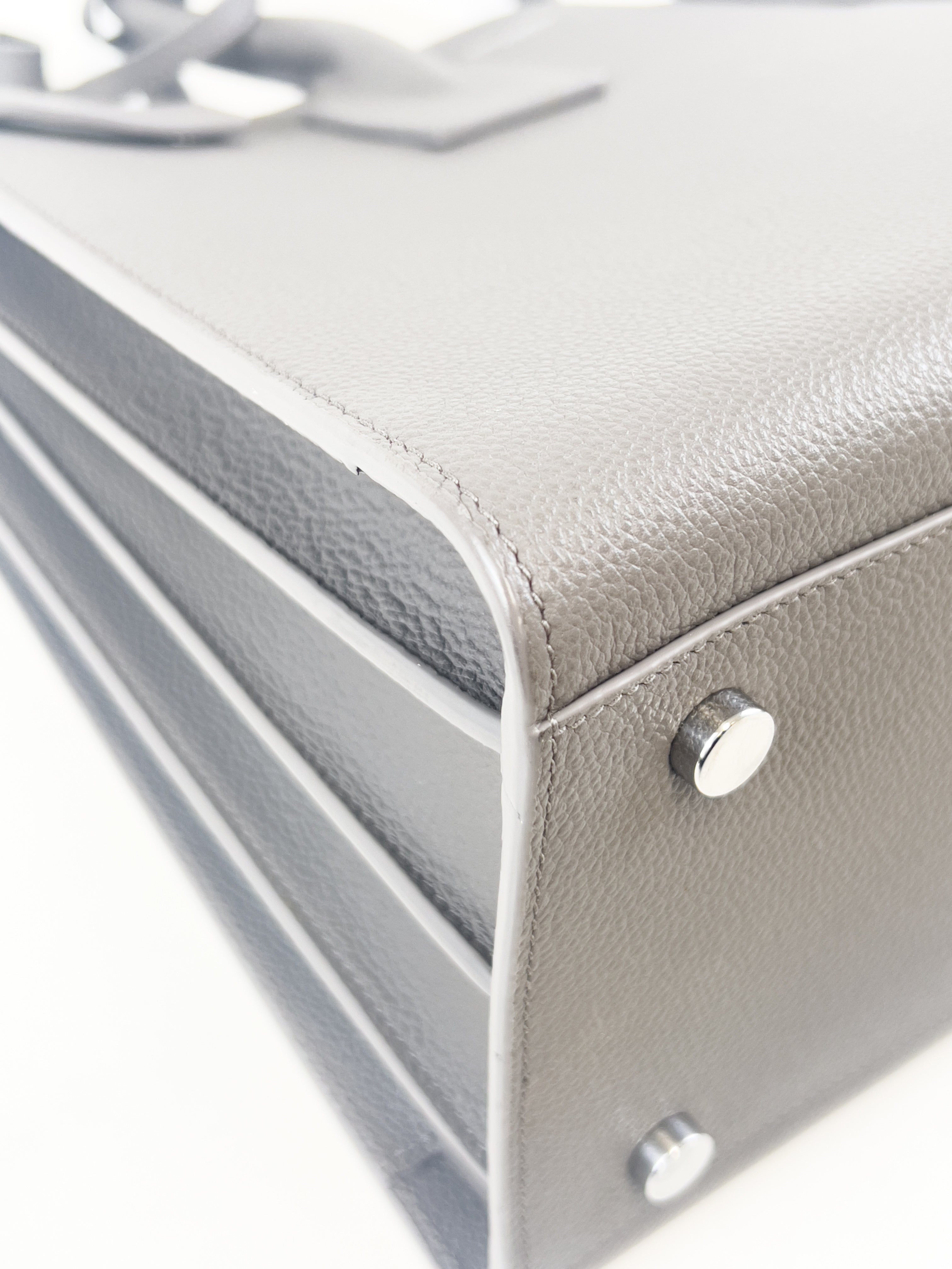 Saint Laurent Grey Large Sac De Jour with SHW