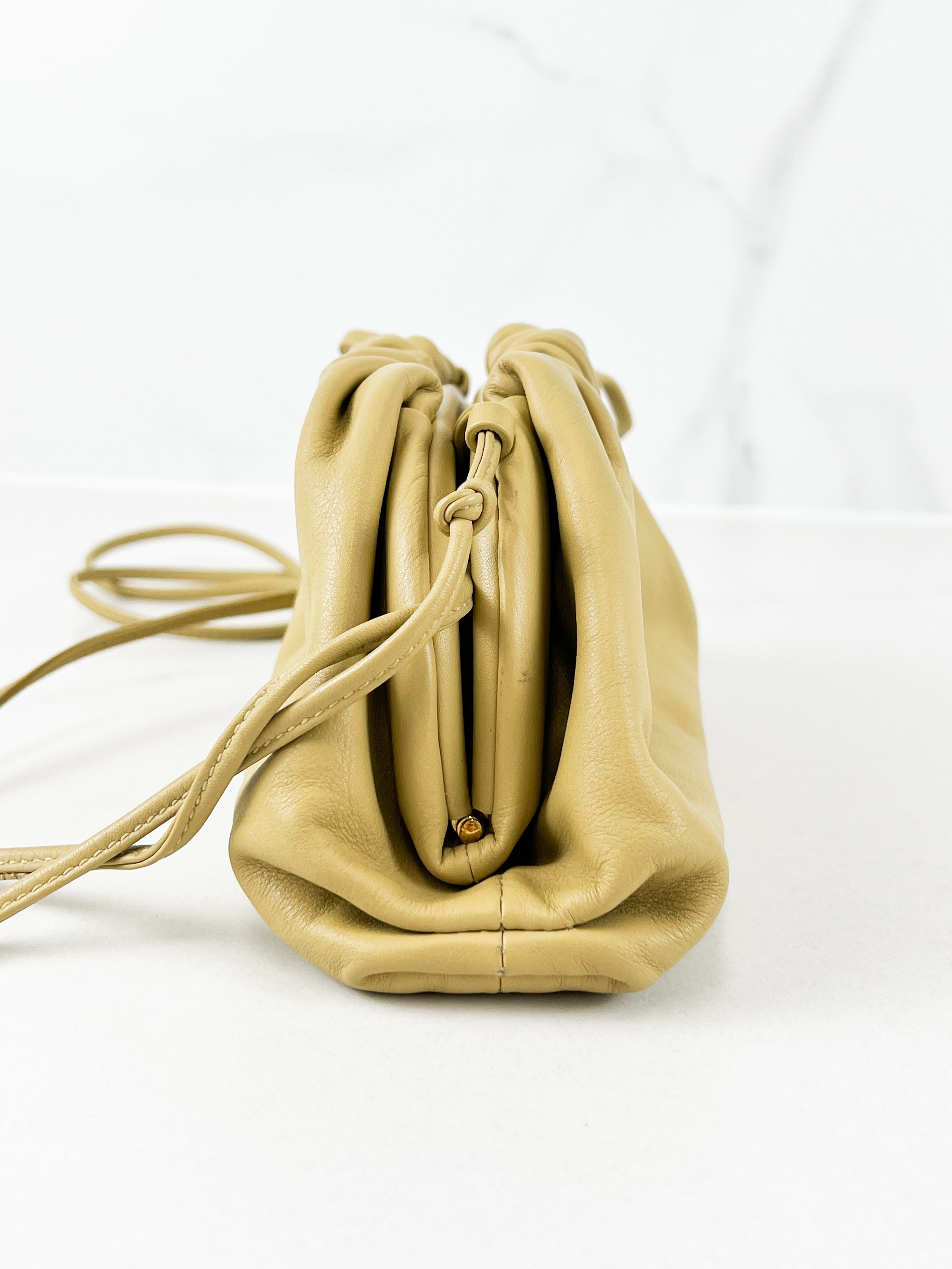 Bottega Veneta Beige Small Pouch
