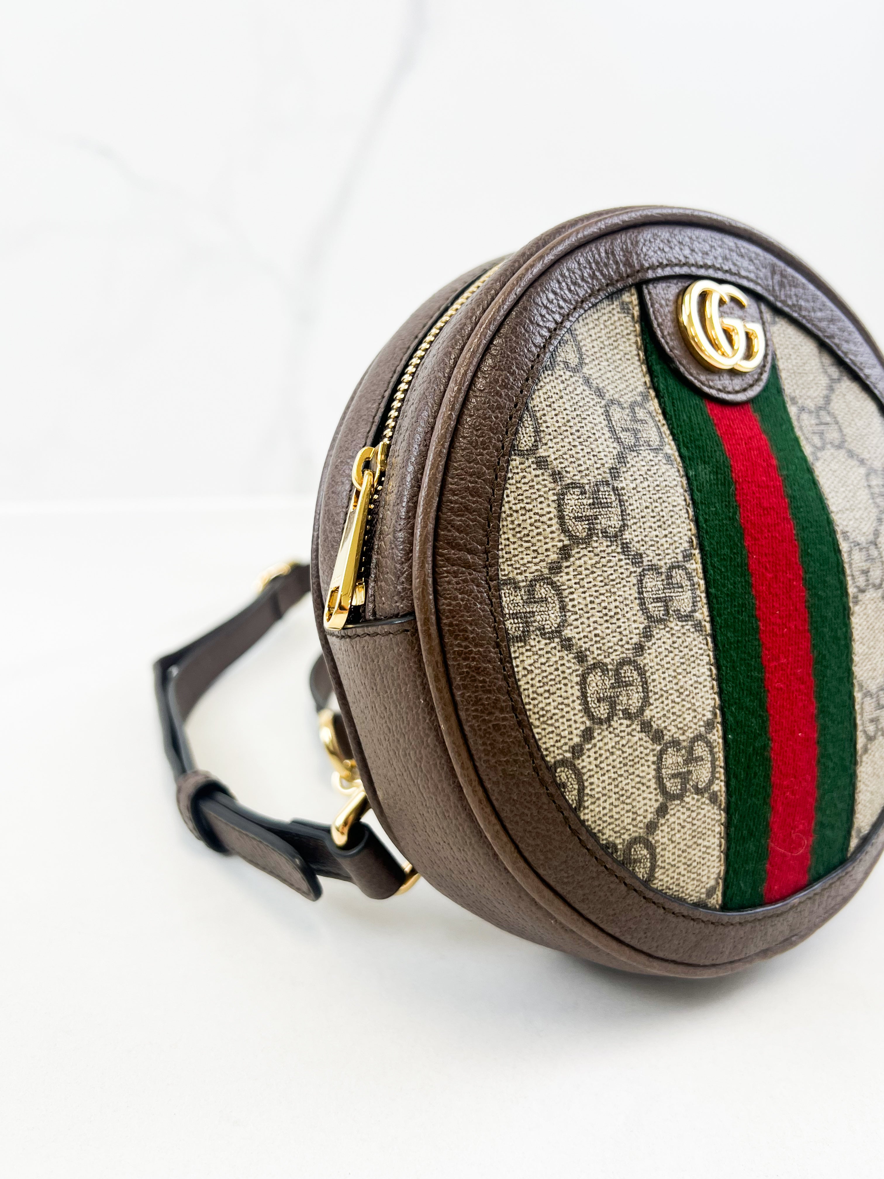 Gucci Ophidia GG Round Shoulder Bag