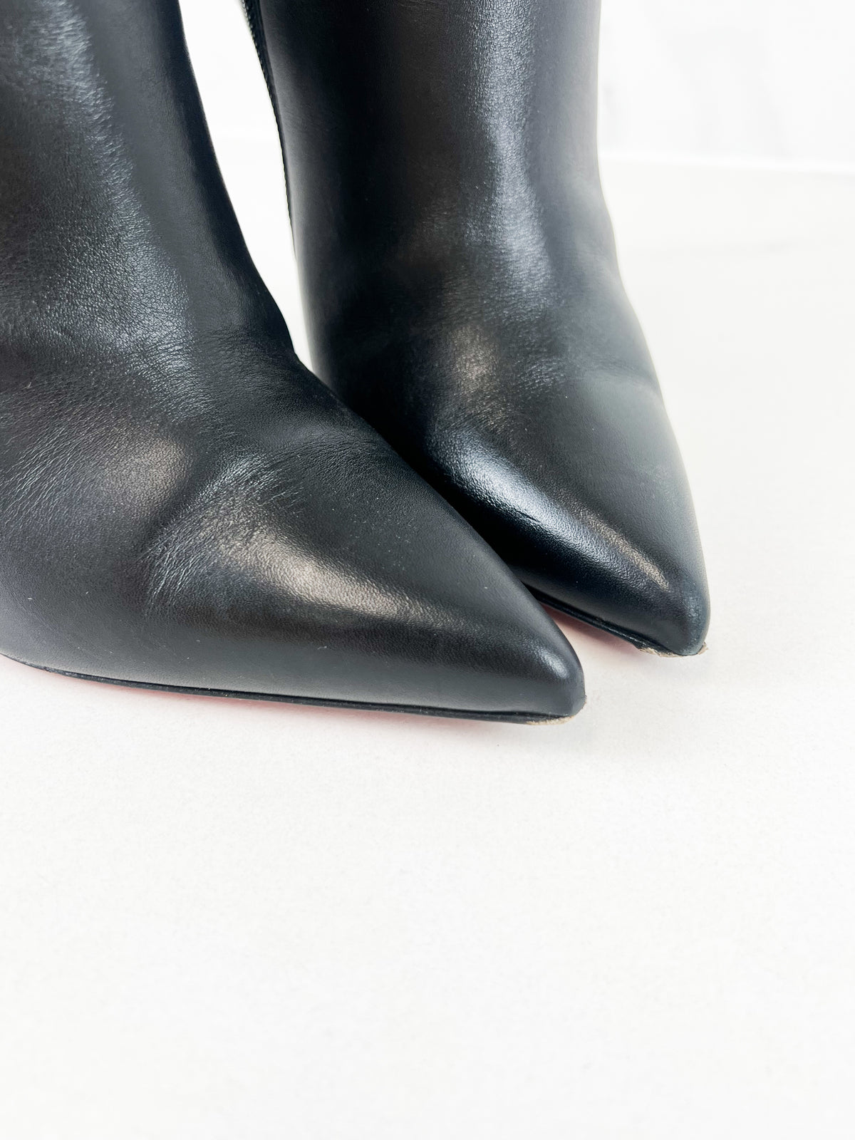 Christian Louboutin So Kate Booty 110mm Calf Leather Ankle Boot Size 38