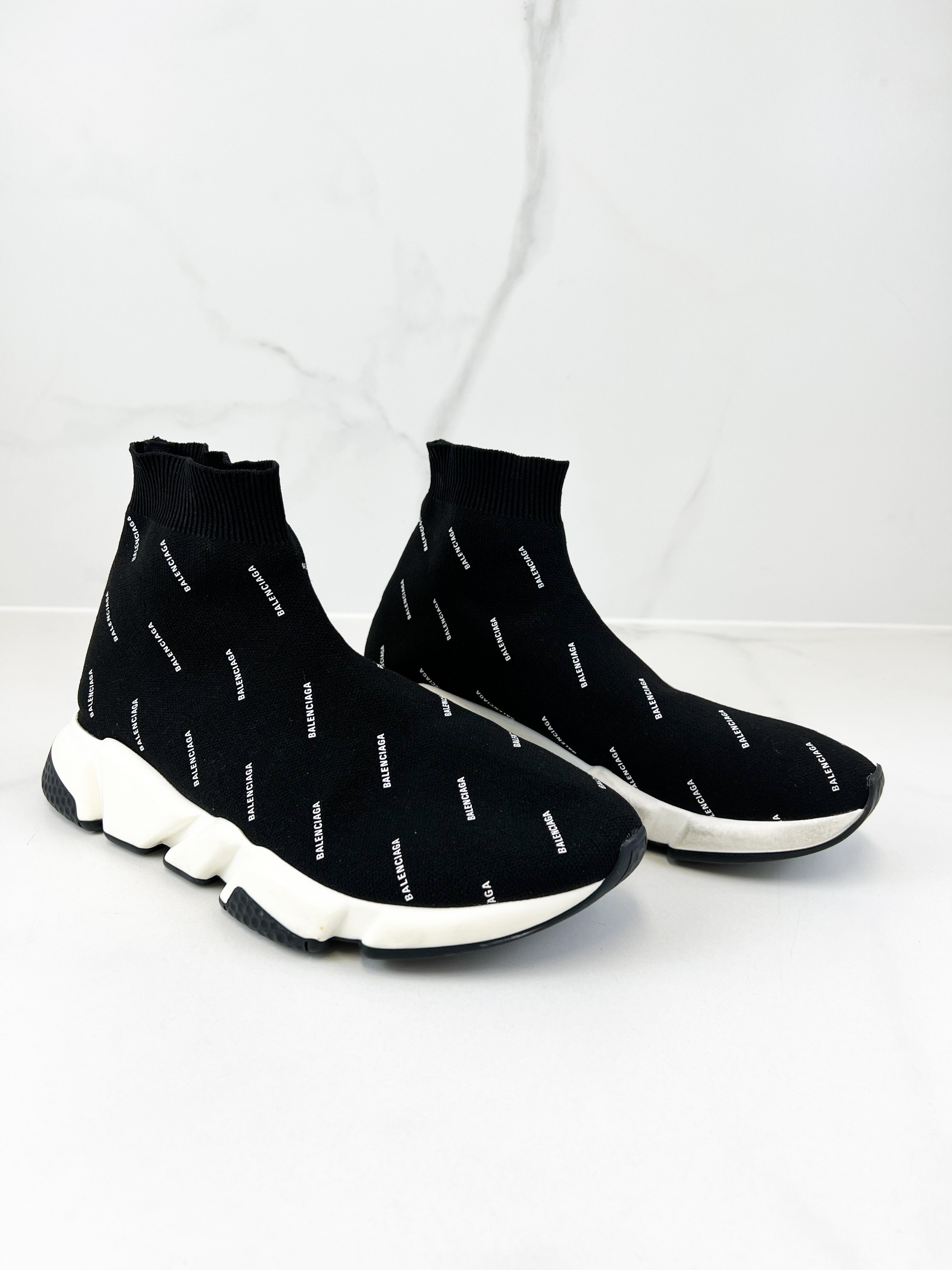 Balenciaga Logo Mens Speed Sneaker Size 9US