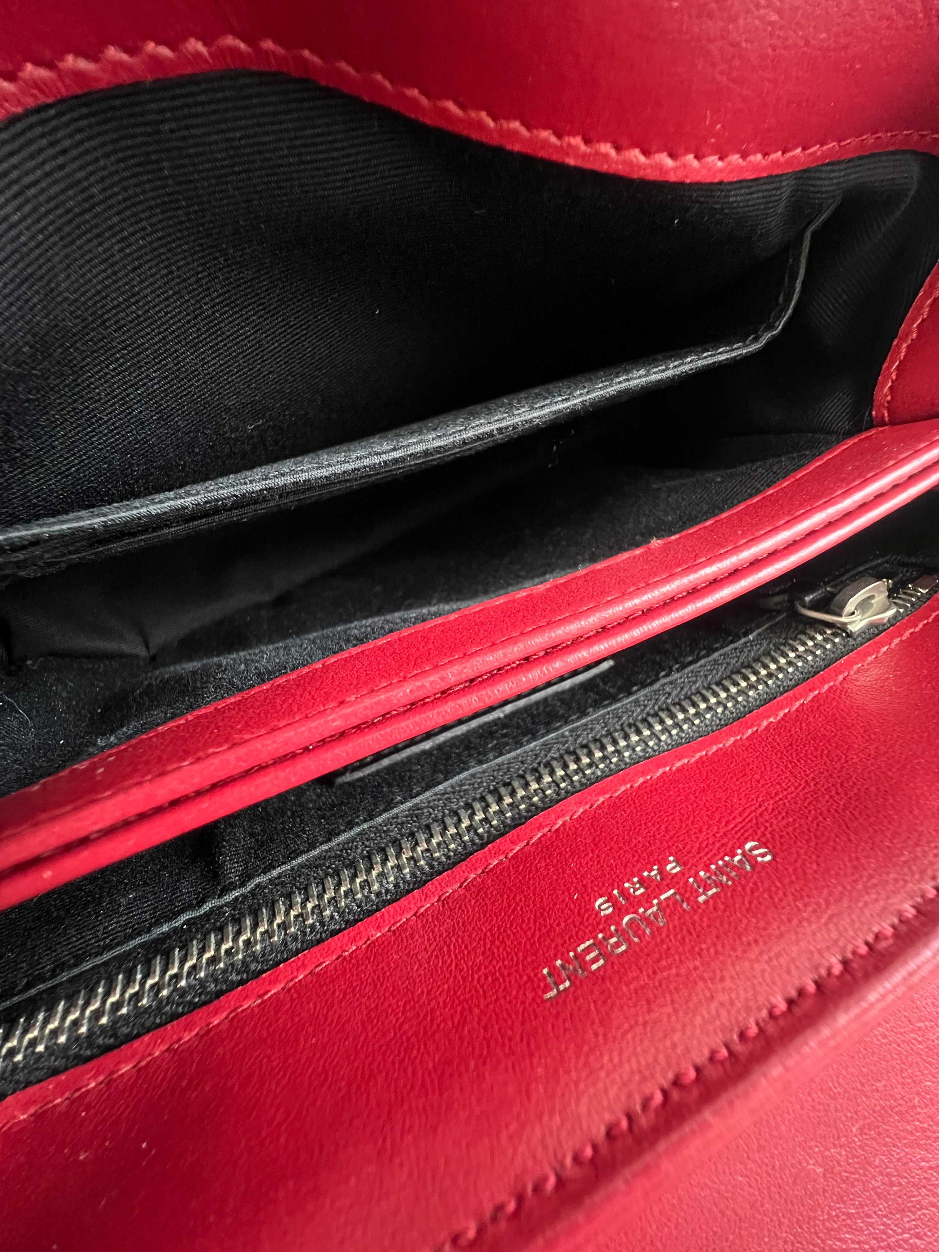 Saint Laurent Red Loulou Toy with SHW