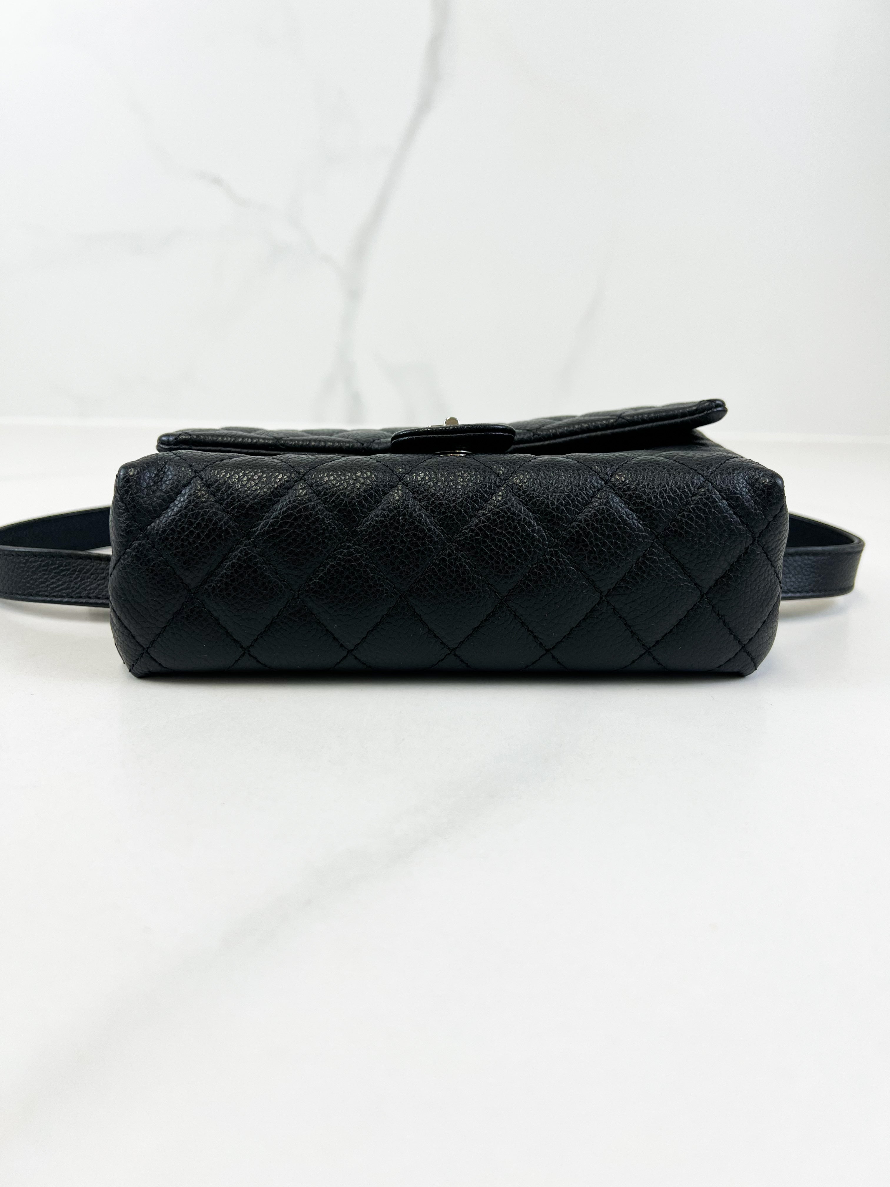 Chanel Quilted 2.55 Quilted Belt Bag with Crossbody Chain