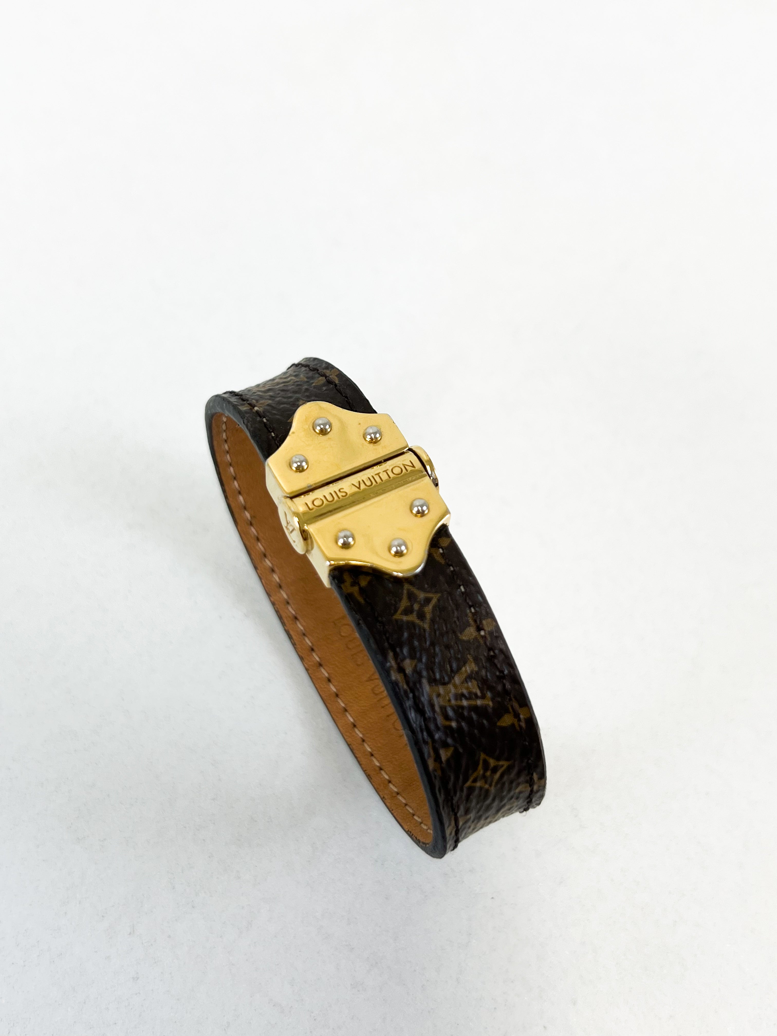 Louis Vuitton Nanogram Leather Bracelet