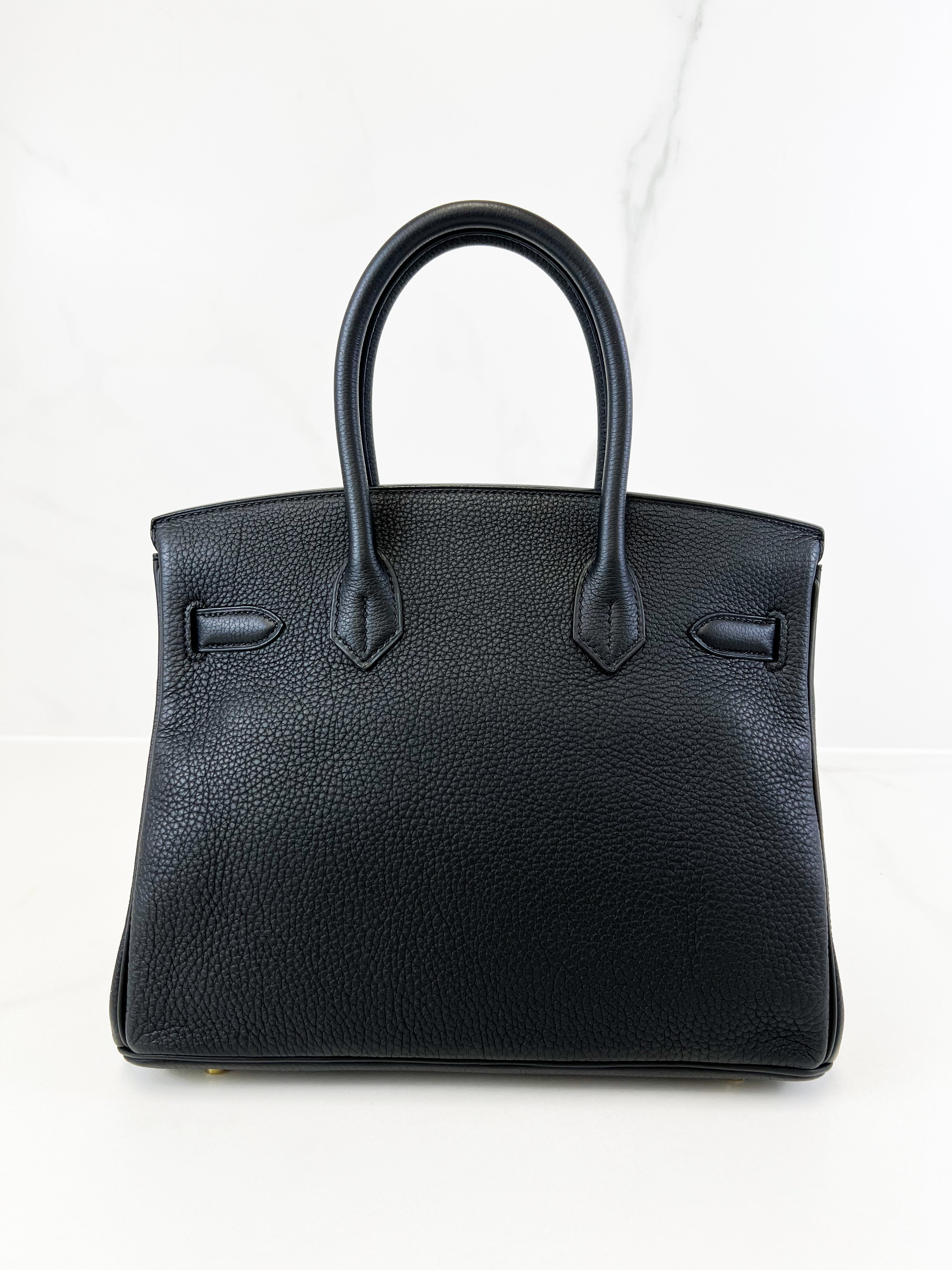 Hermes Togo Noir Birkin 30 with GHW