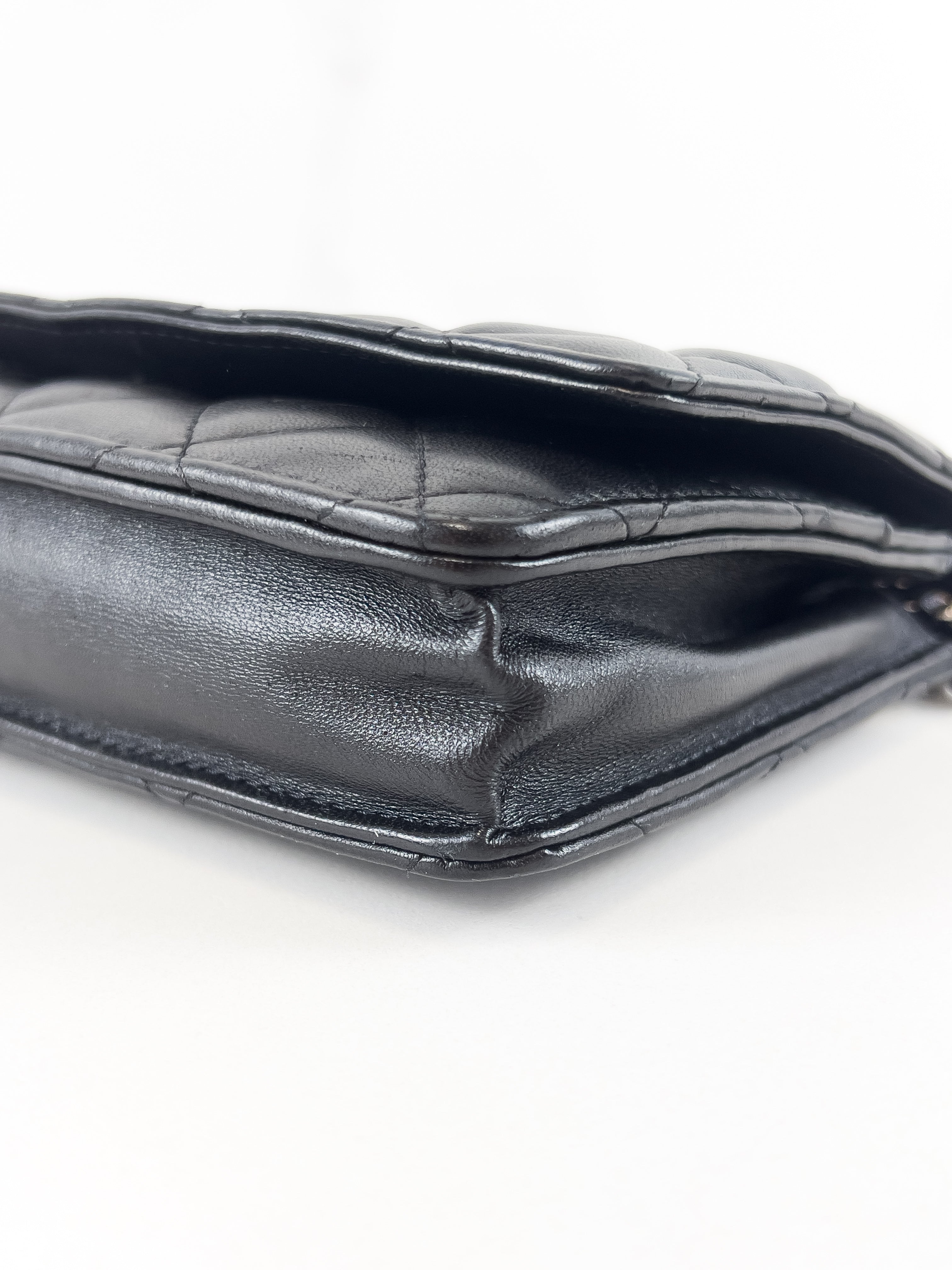 Chanel Lambskin Black CC WOC with SHW