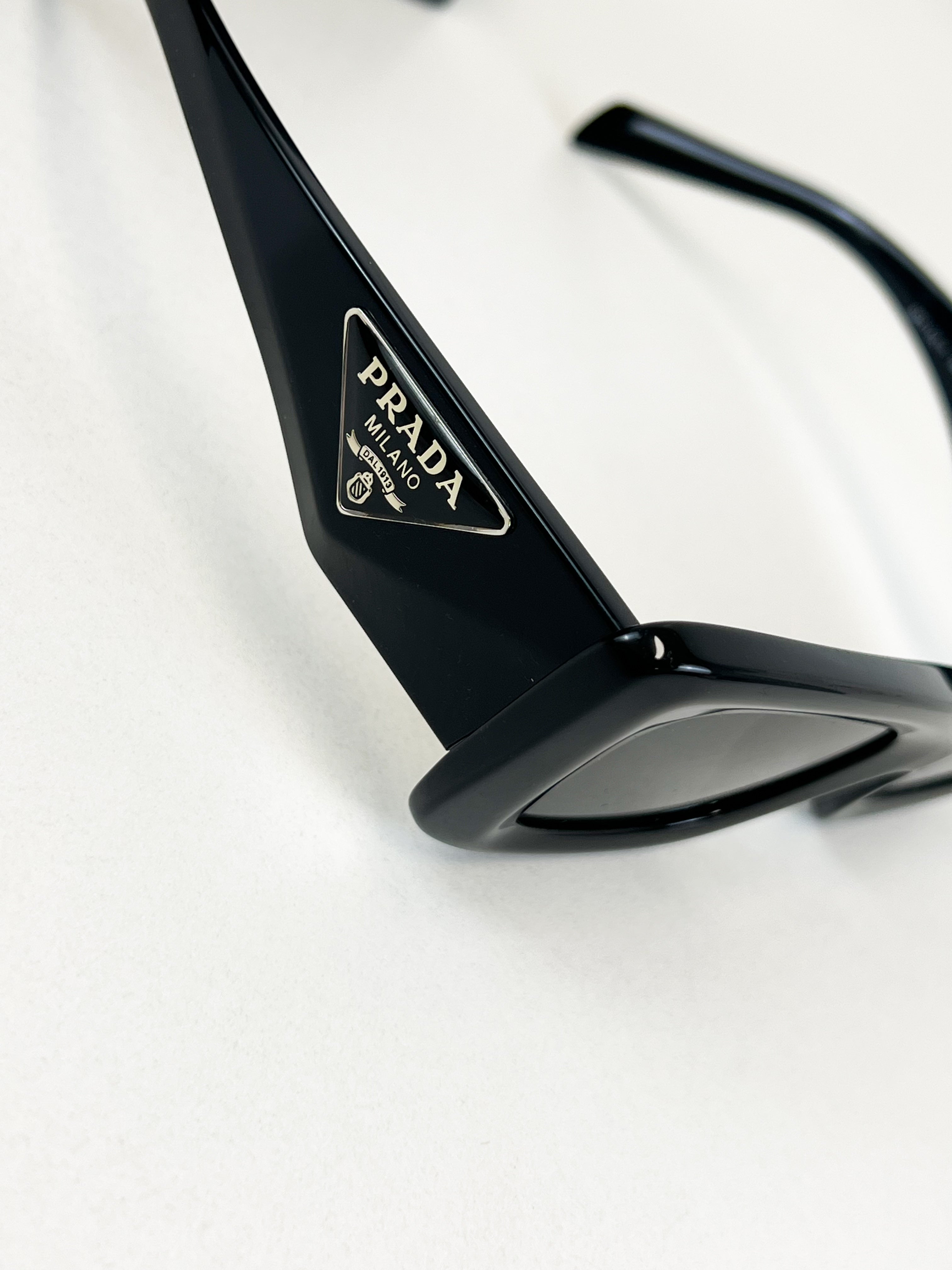 Prada Logo Arm Sunglasses Cat Eye