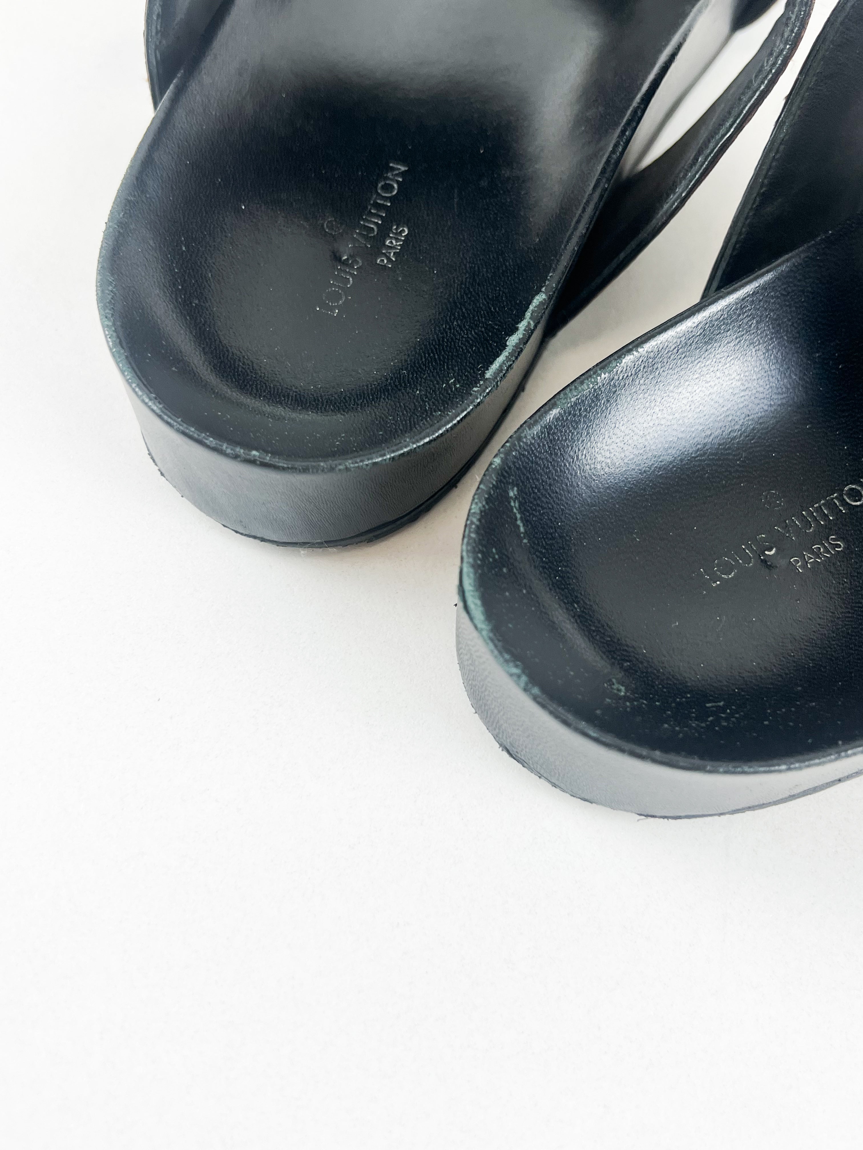 Louis Vuitton Bom Dia Flat Comfort Mule Size 38.5