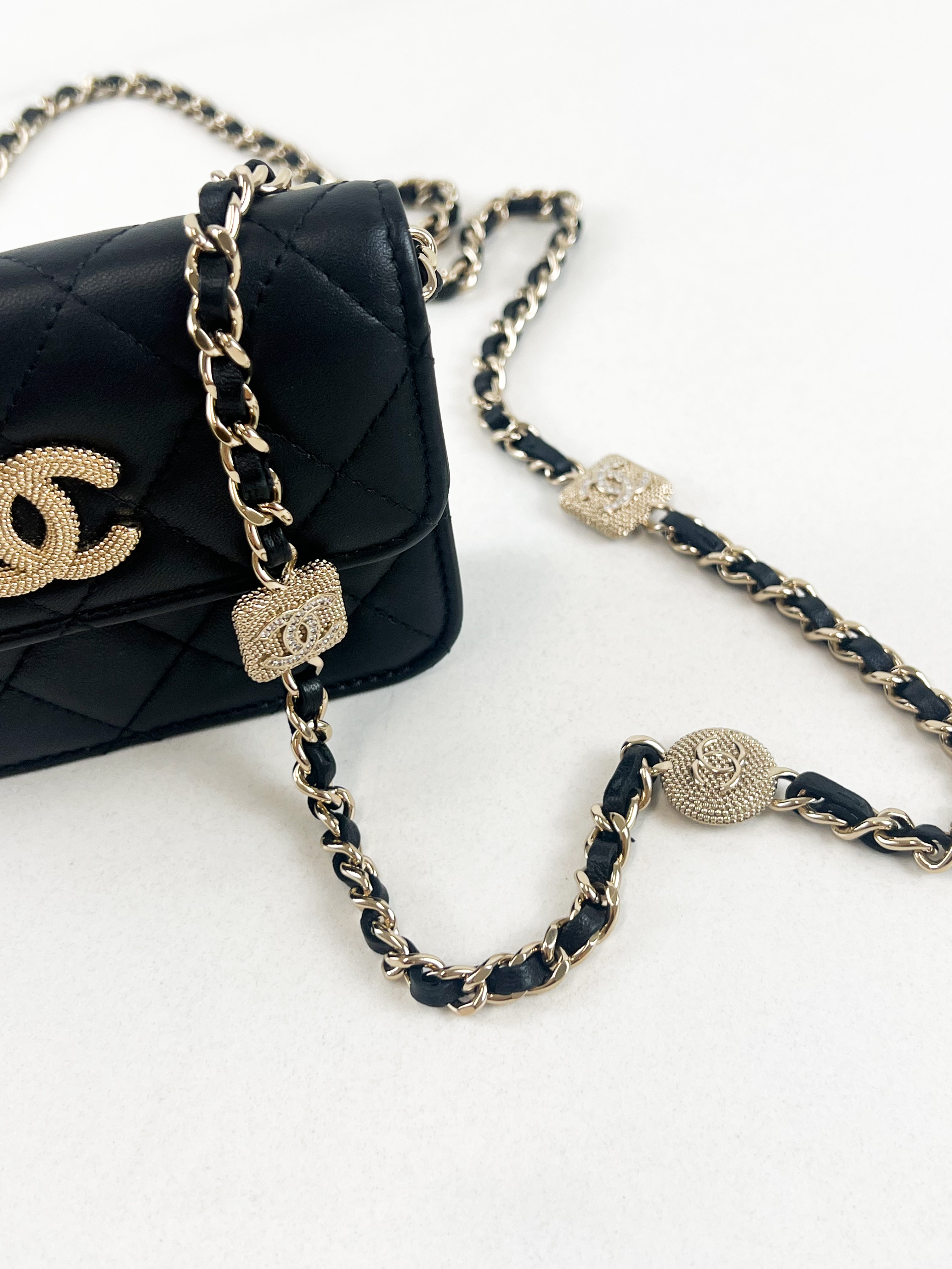 Chanel 19 Flap Coin Purse with Chain
