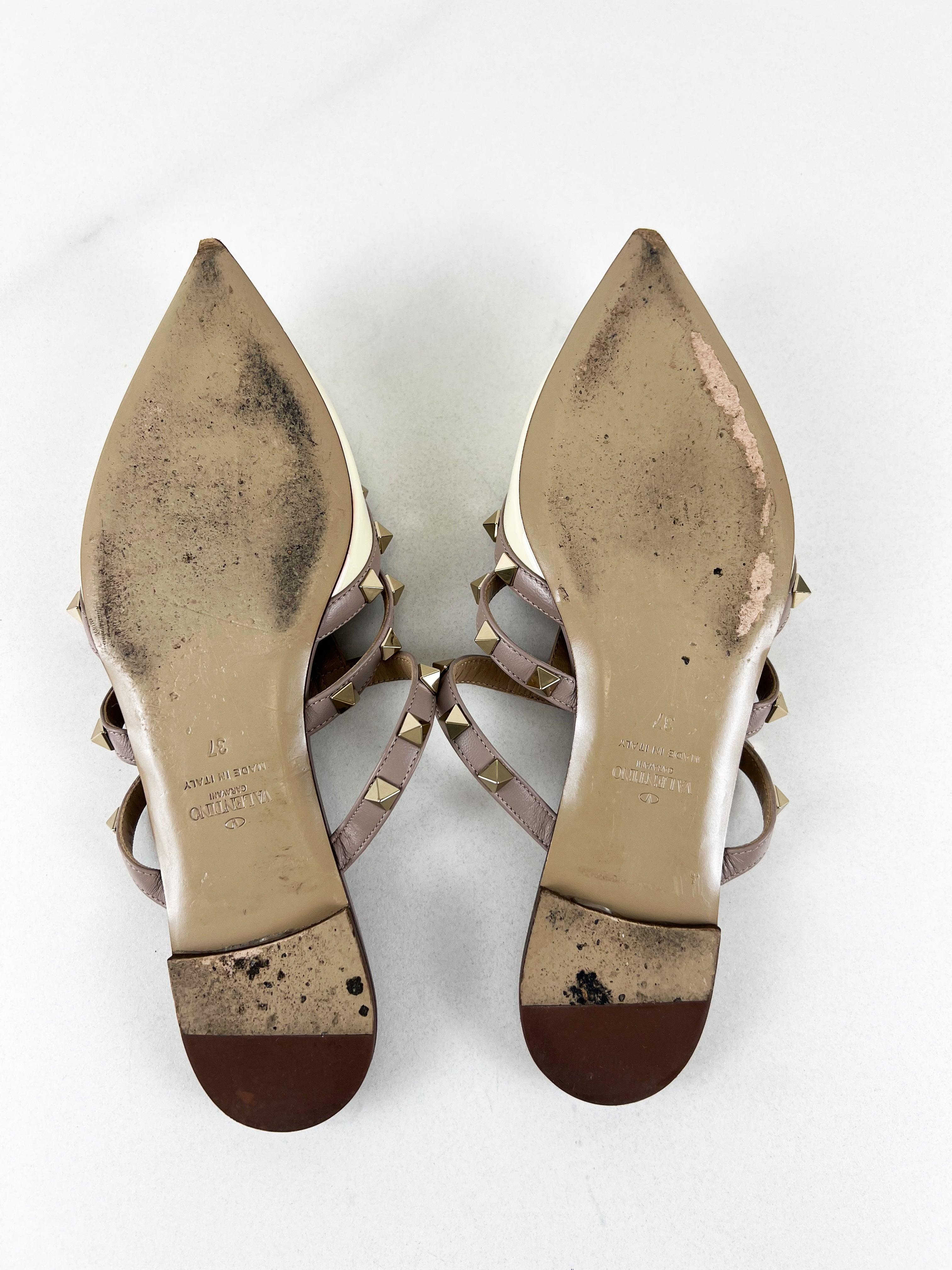 Valentino Garavani Rockstud Flat Mule Size 37