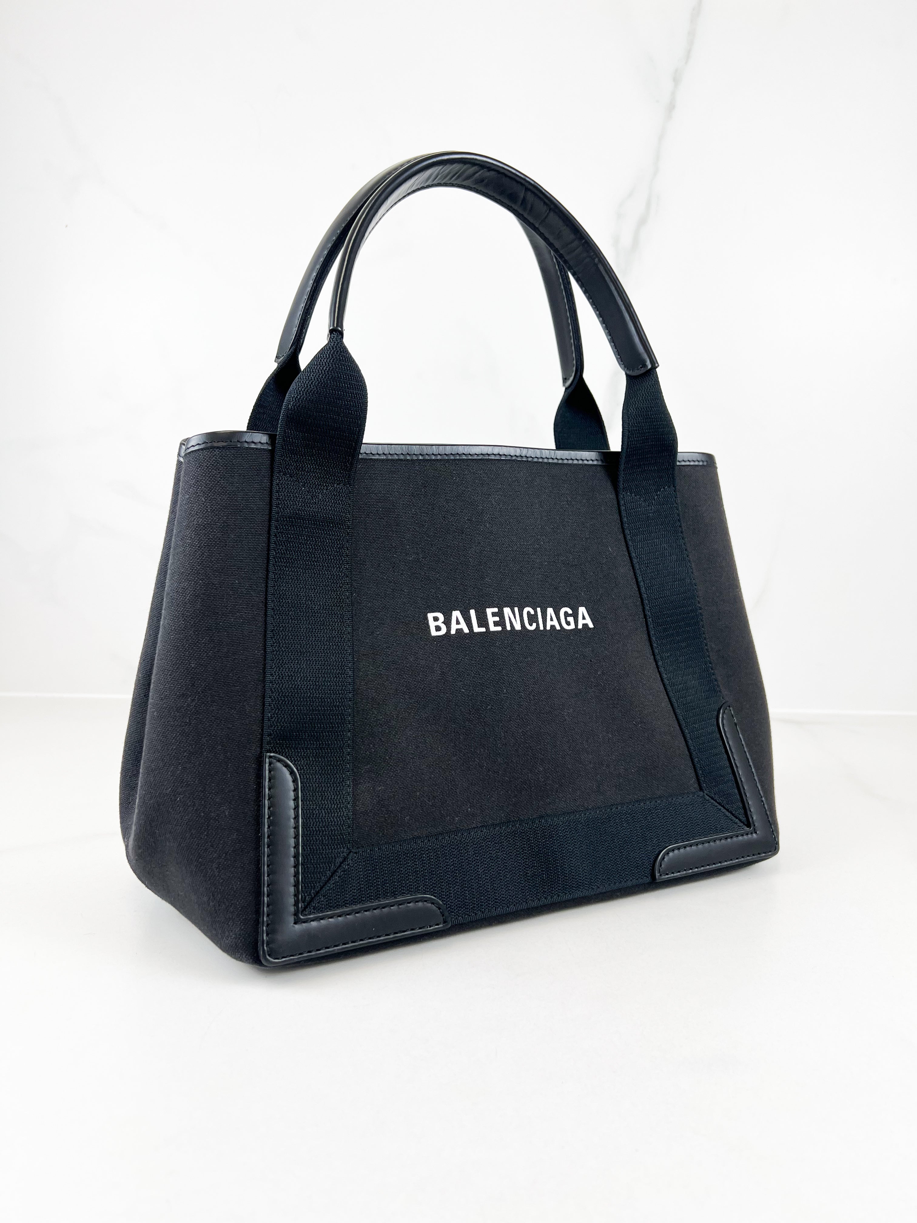 Balenciaga Small Black Cabas Tote