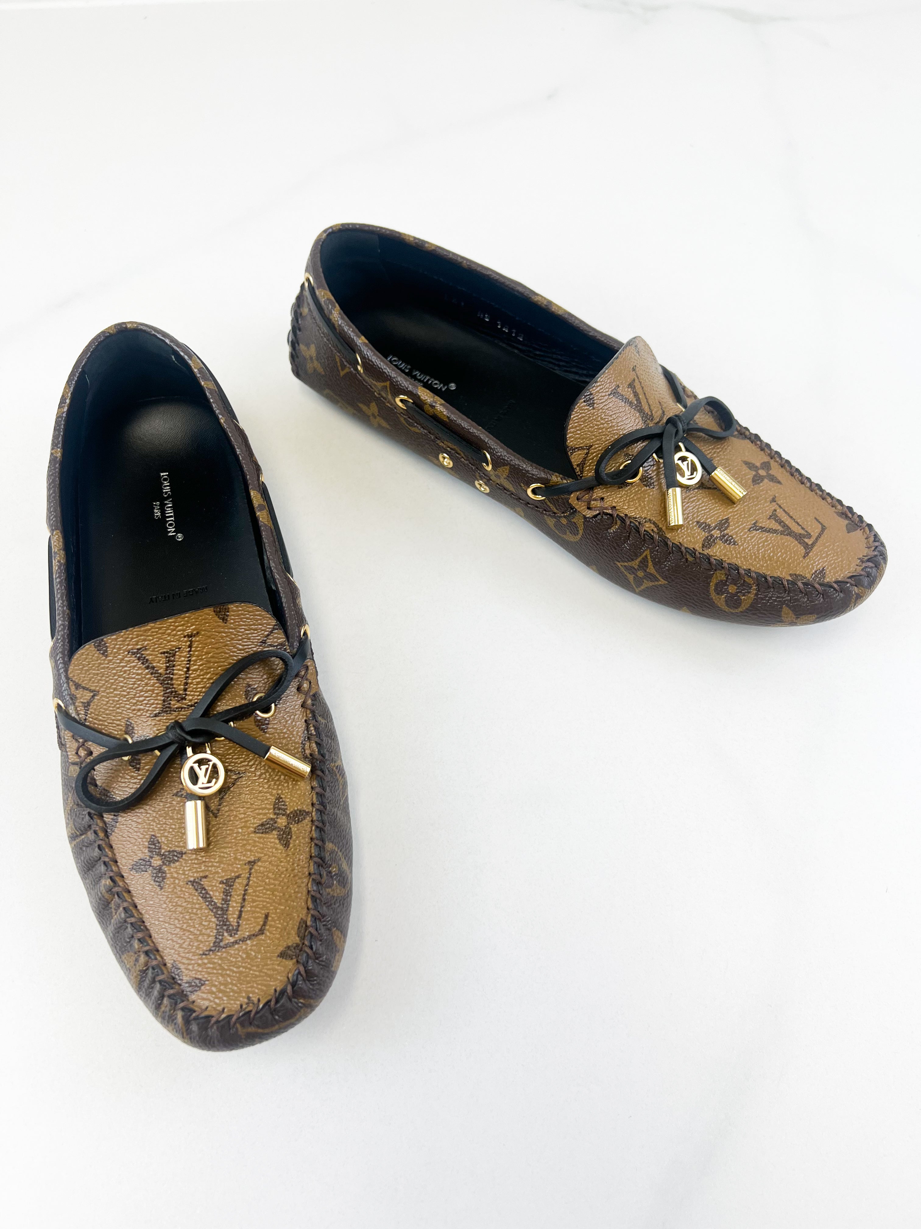 Louis Vuitton Monogram Canvas Gloria Loafer Size 41