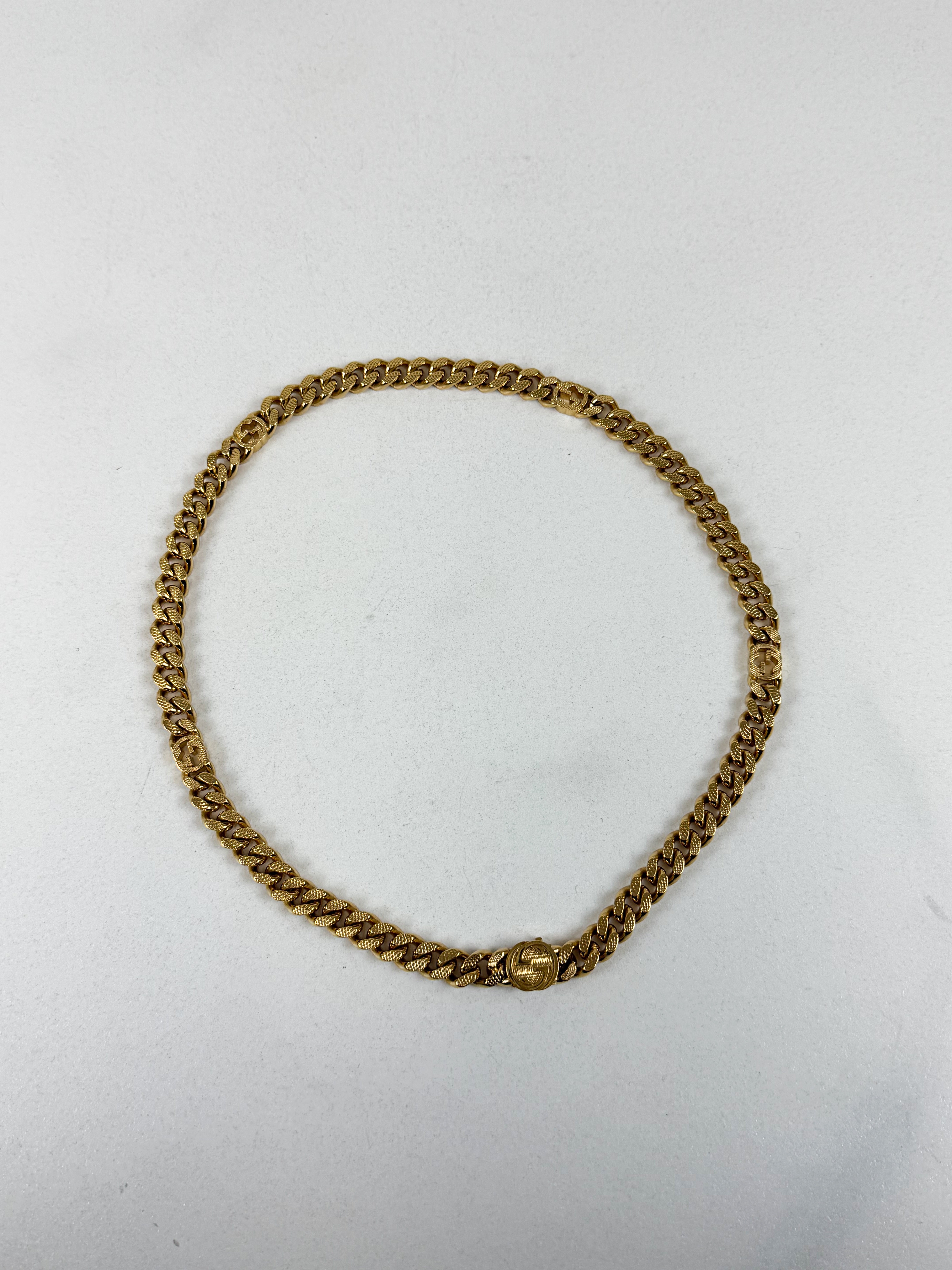 Gucci Interlocking GG Gold Necklace