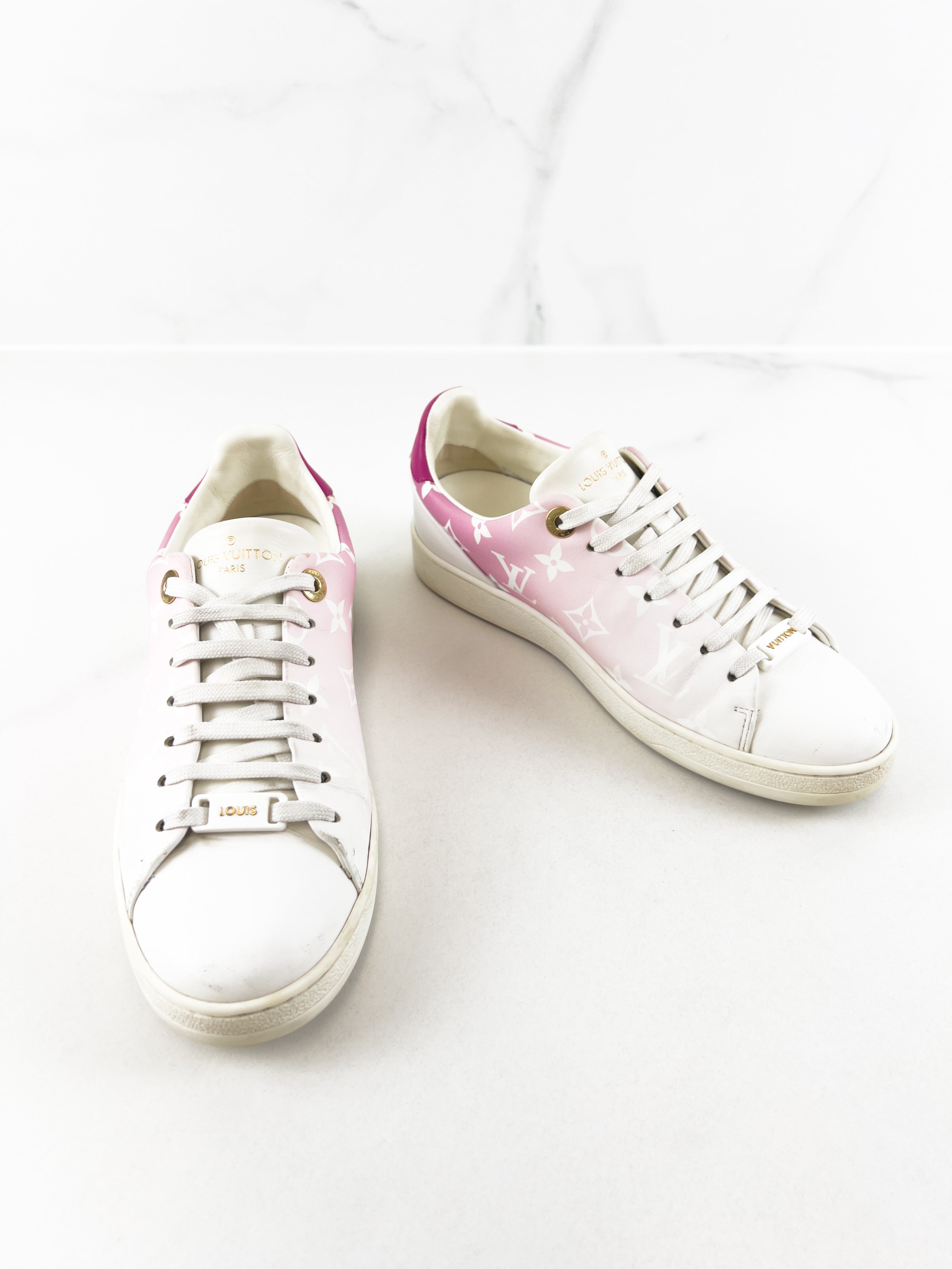 Louis Vuitton Frontrow Pink Monogram Sneaker Size 36