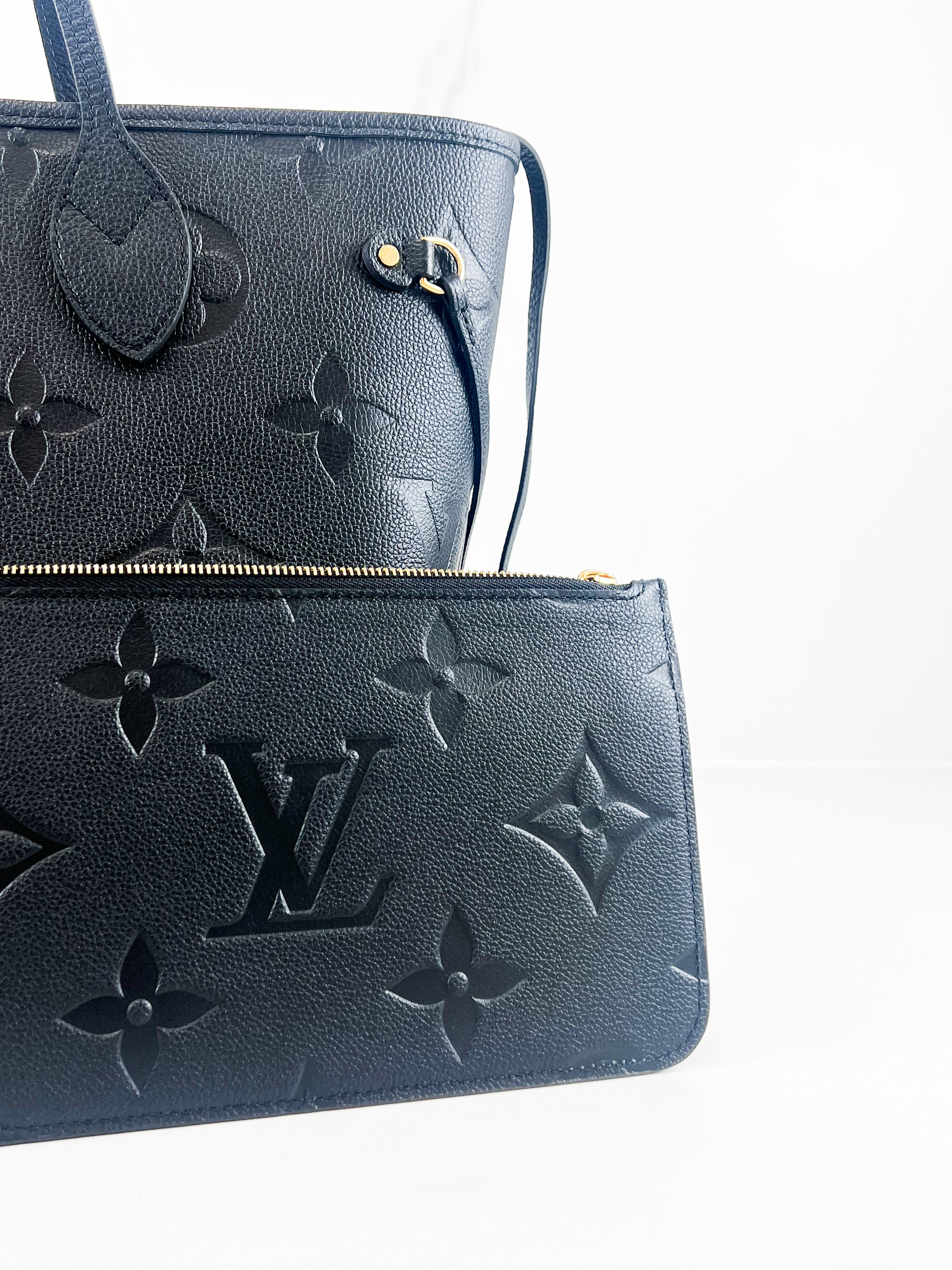 Louis Vuitton Neverfull MM in Black Monogram Empreinte Leather