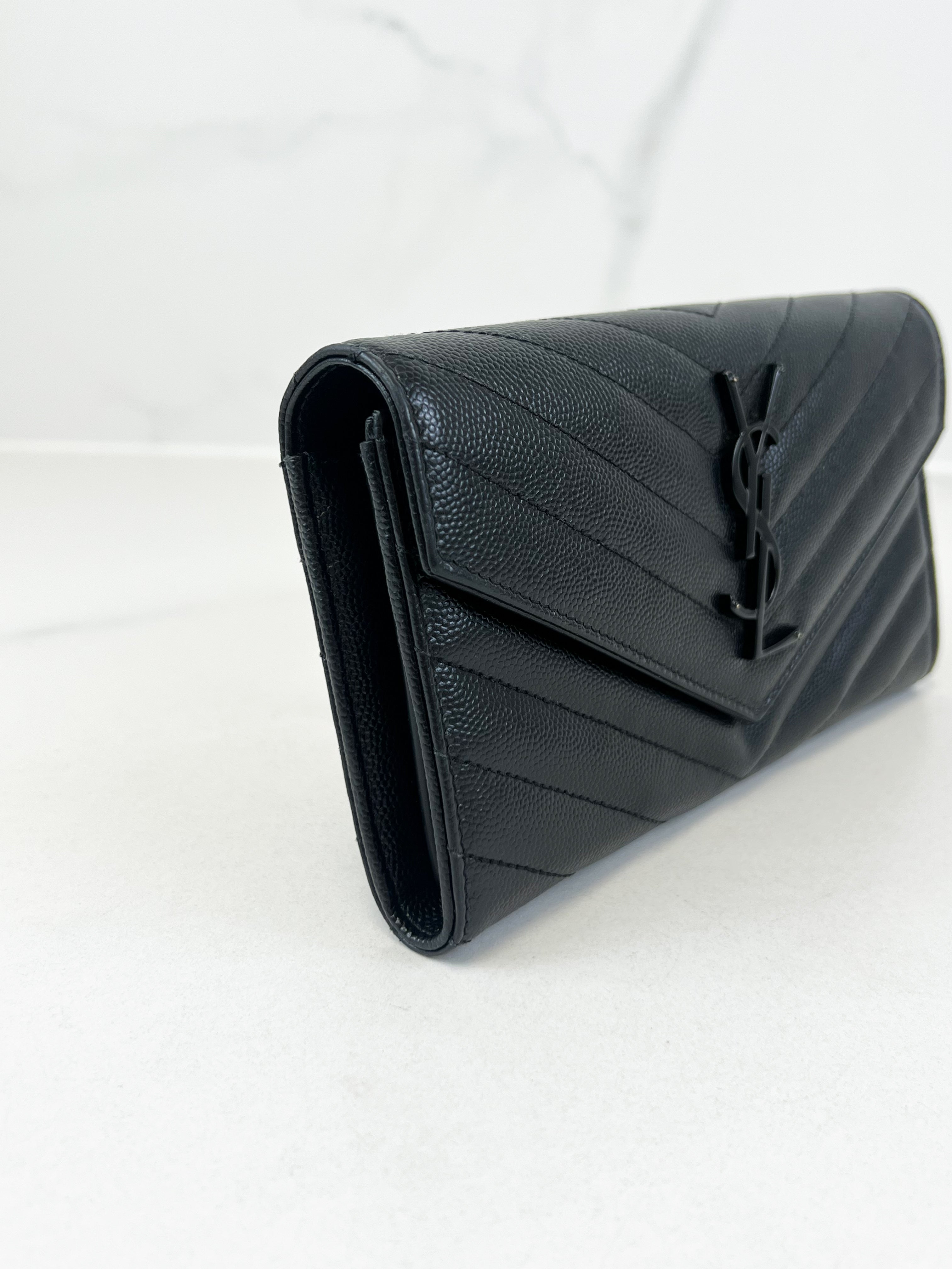Saint Laurent Cassandre Matelasse Large Wallet