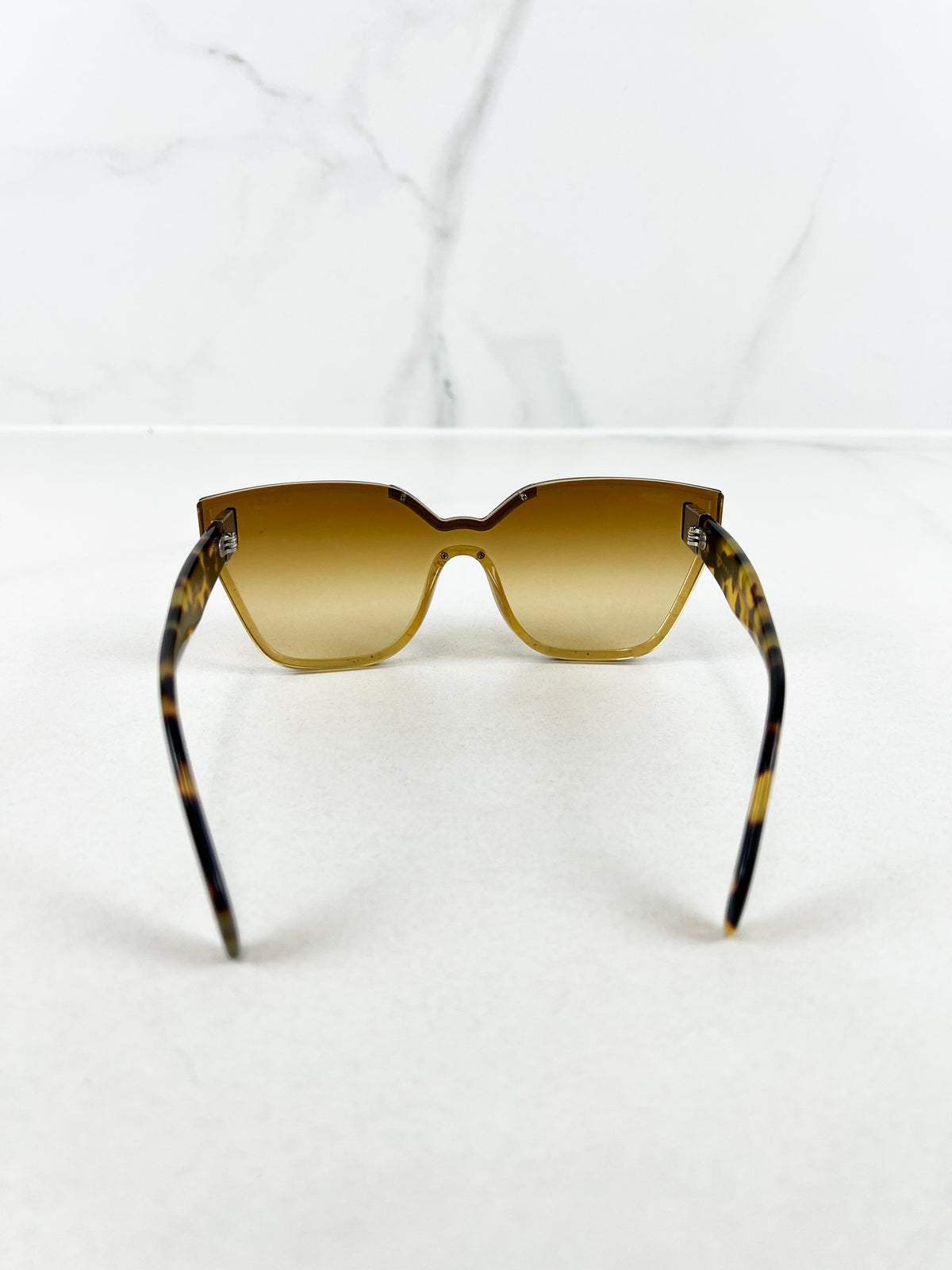 Prada Cat-Eye Beige Havana Sunglasses SPR 16T