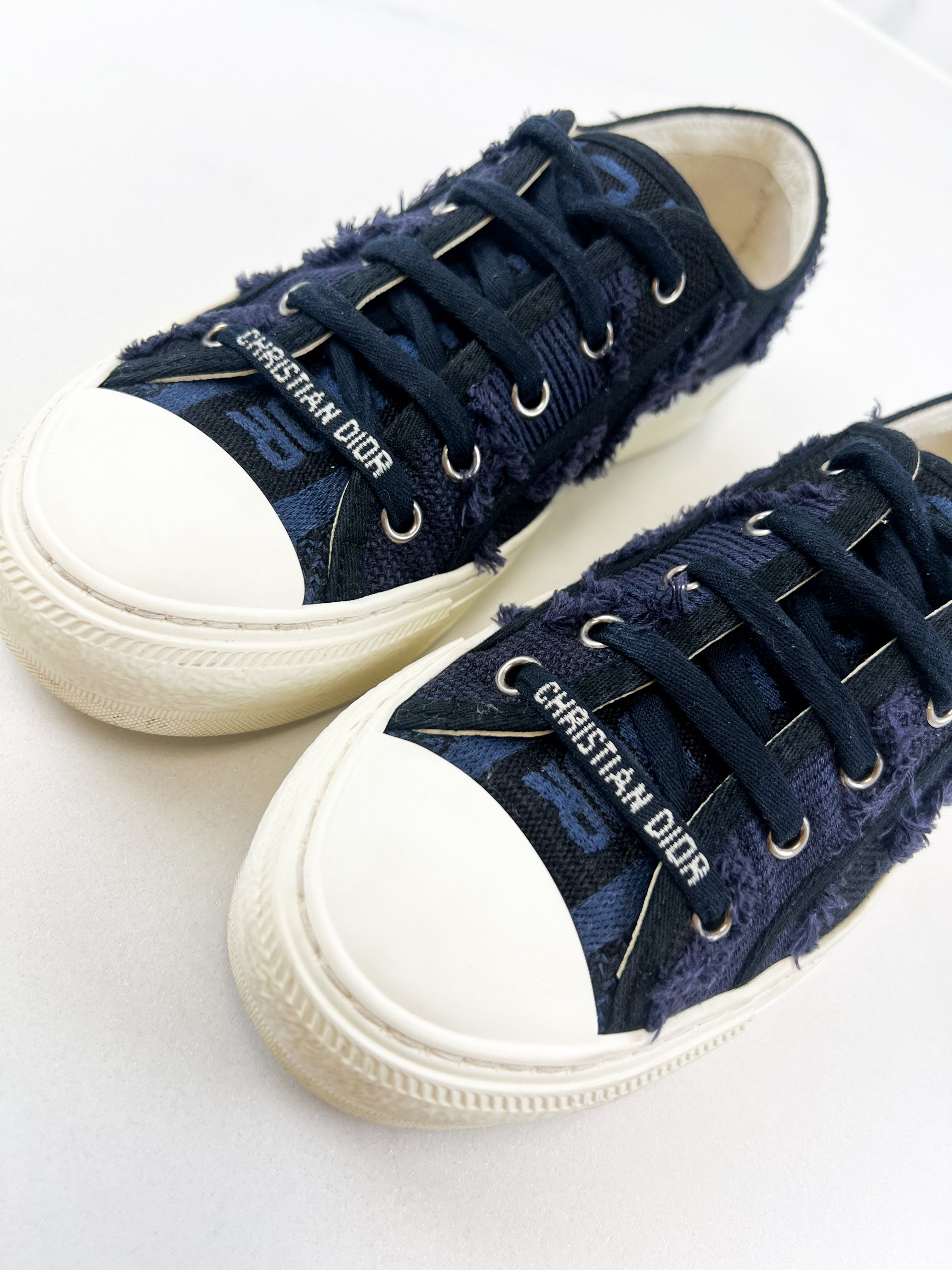 Christian Dior Walk'n'Dior Navy Sneaker Size 36.5