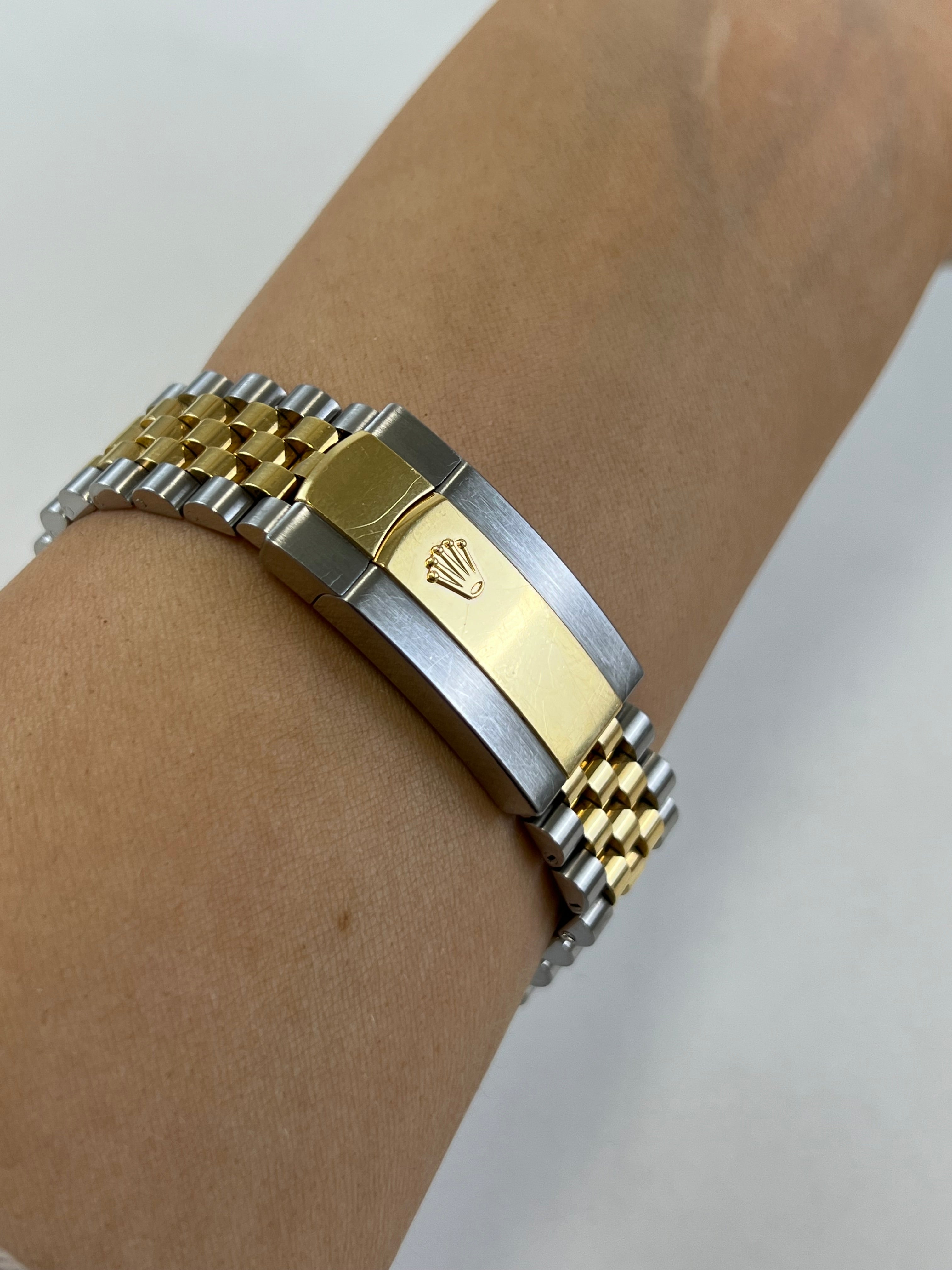 Rolex Datejust 41mm Fluted Bezel Jubilee Bracelet Black Face Stick Dial