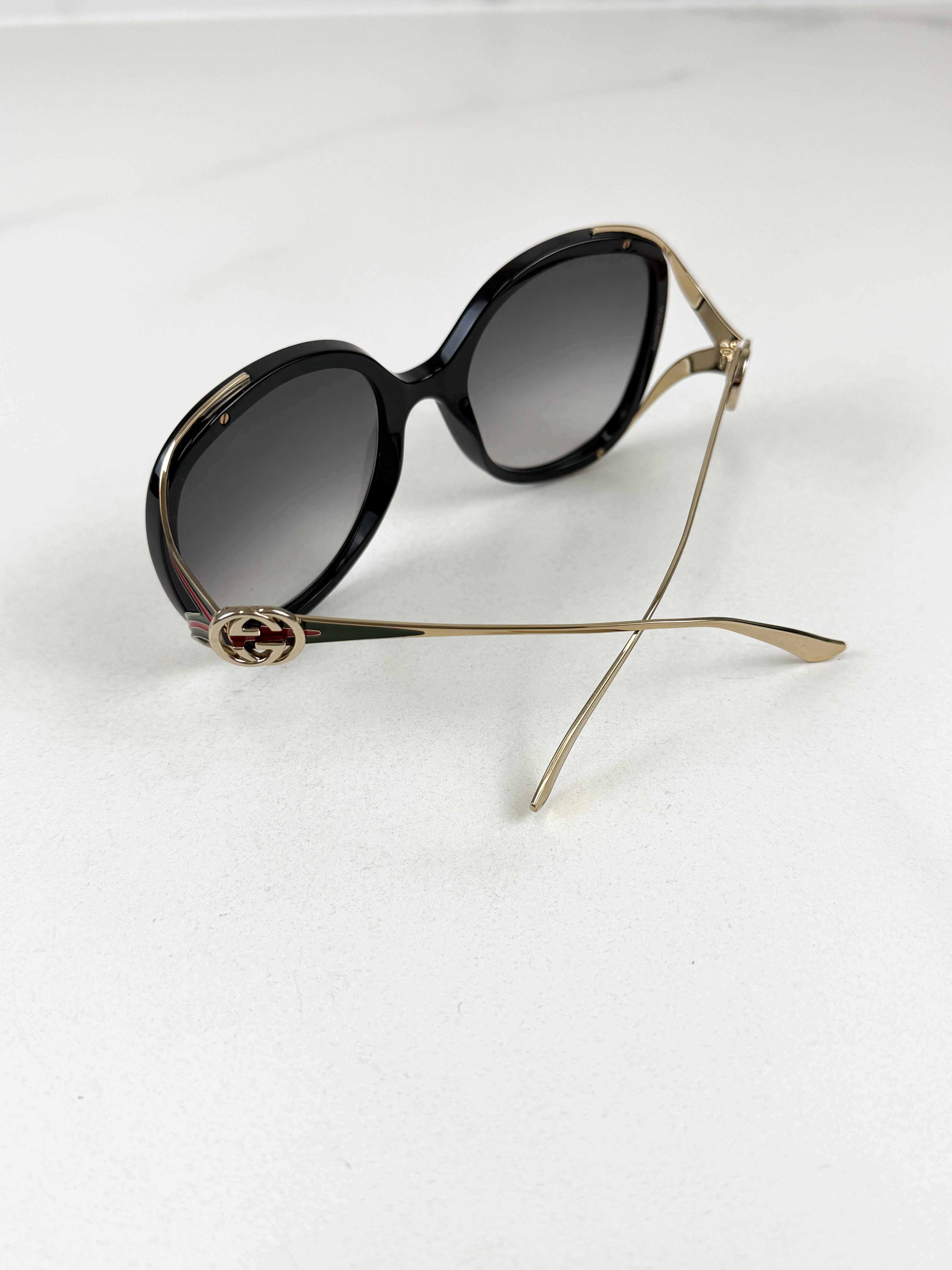 Gucci GG Logo Black Sunglasses GG0226S