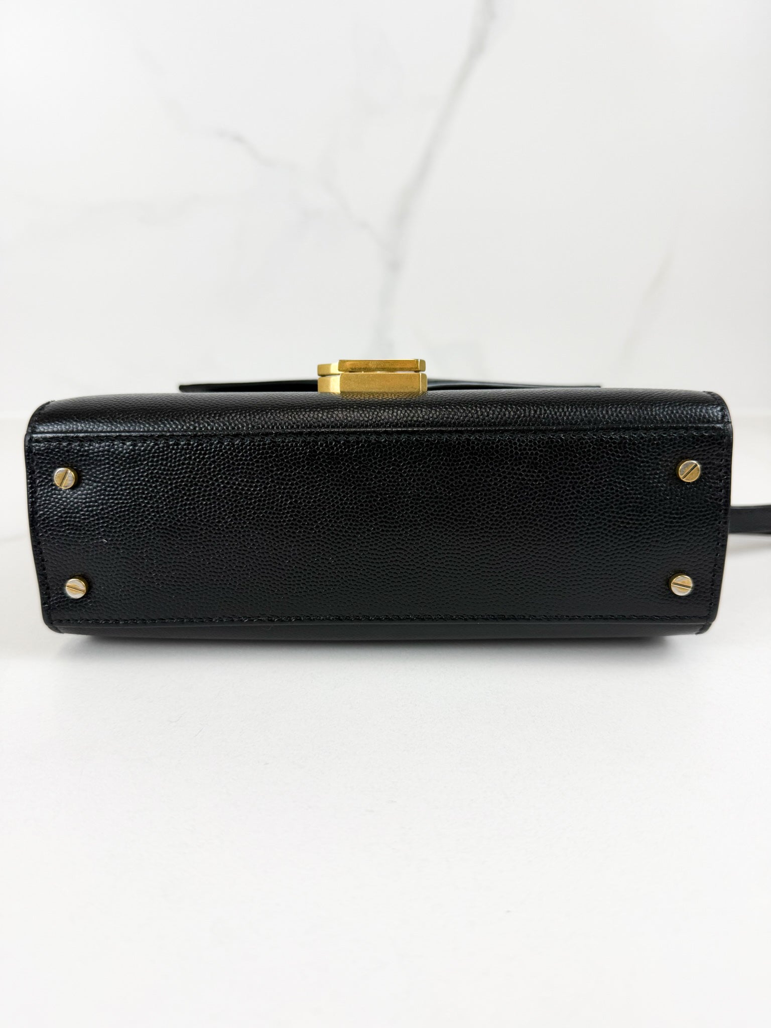 Saint Laurent Cassandra Mini Top Handle GHW
