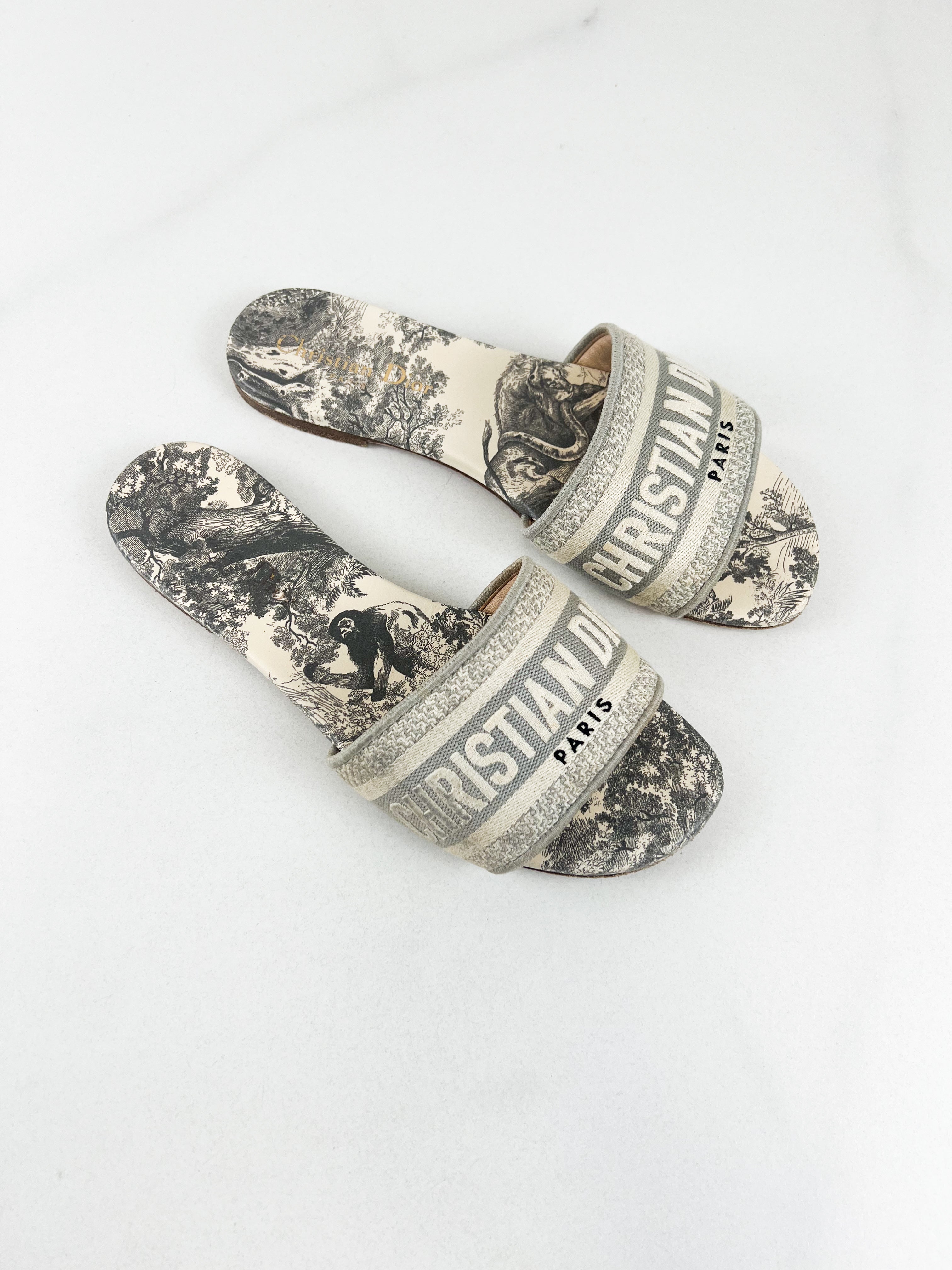 Christian Dior Dway Slides Size 37