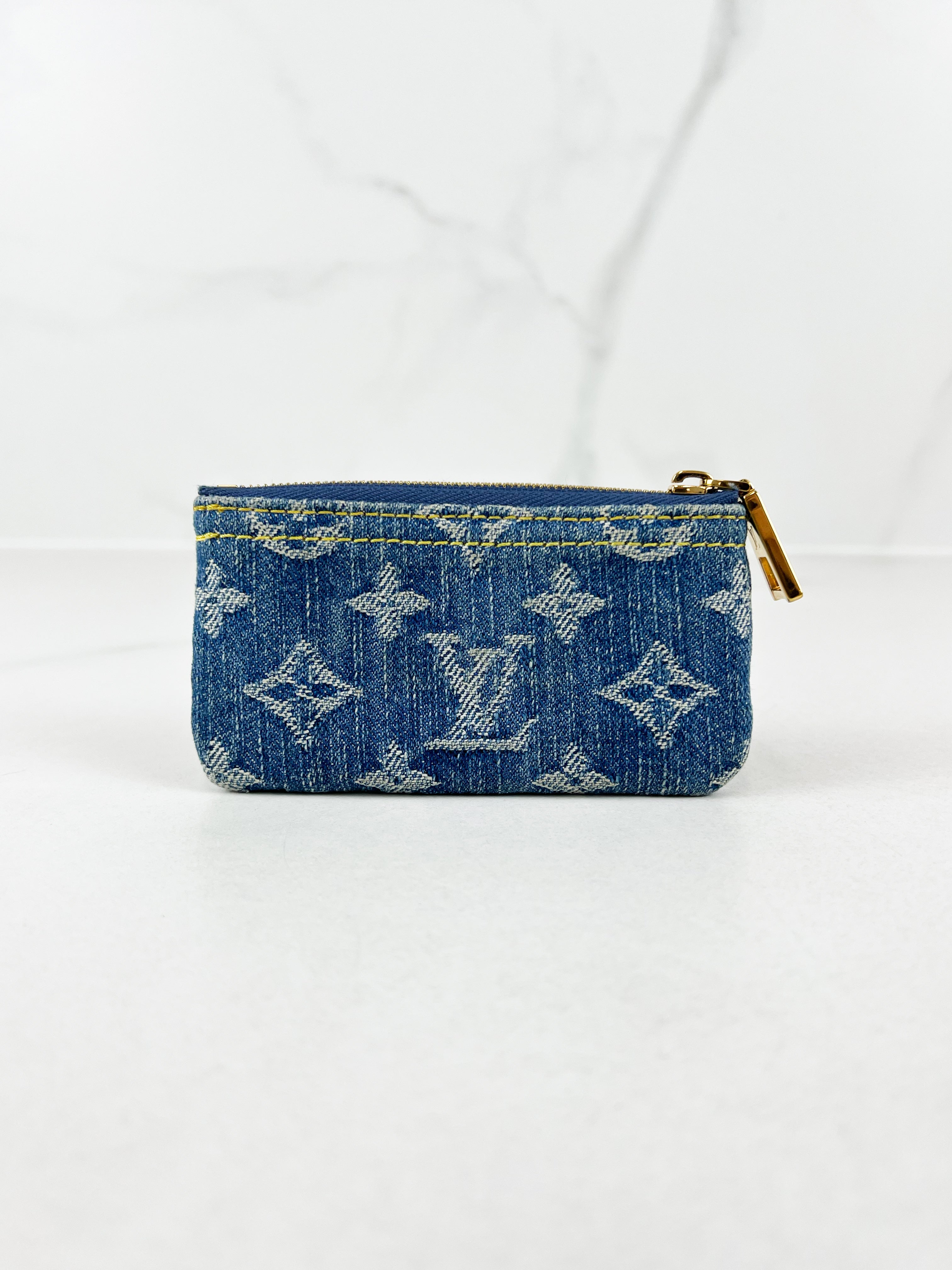 Louis Vuitton Denim Monogram Key Pouch
