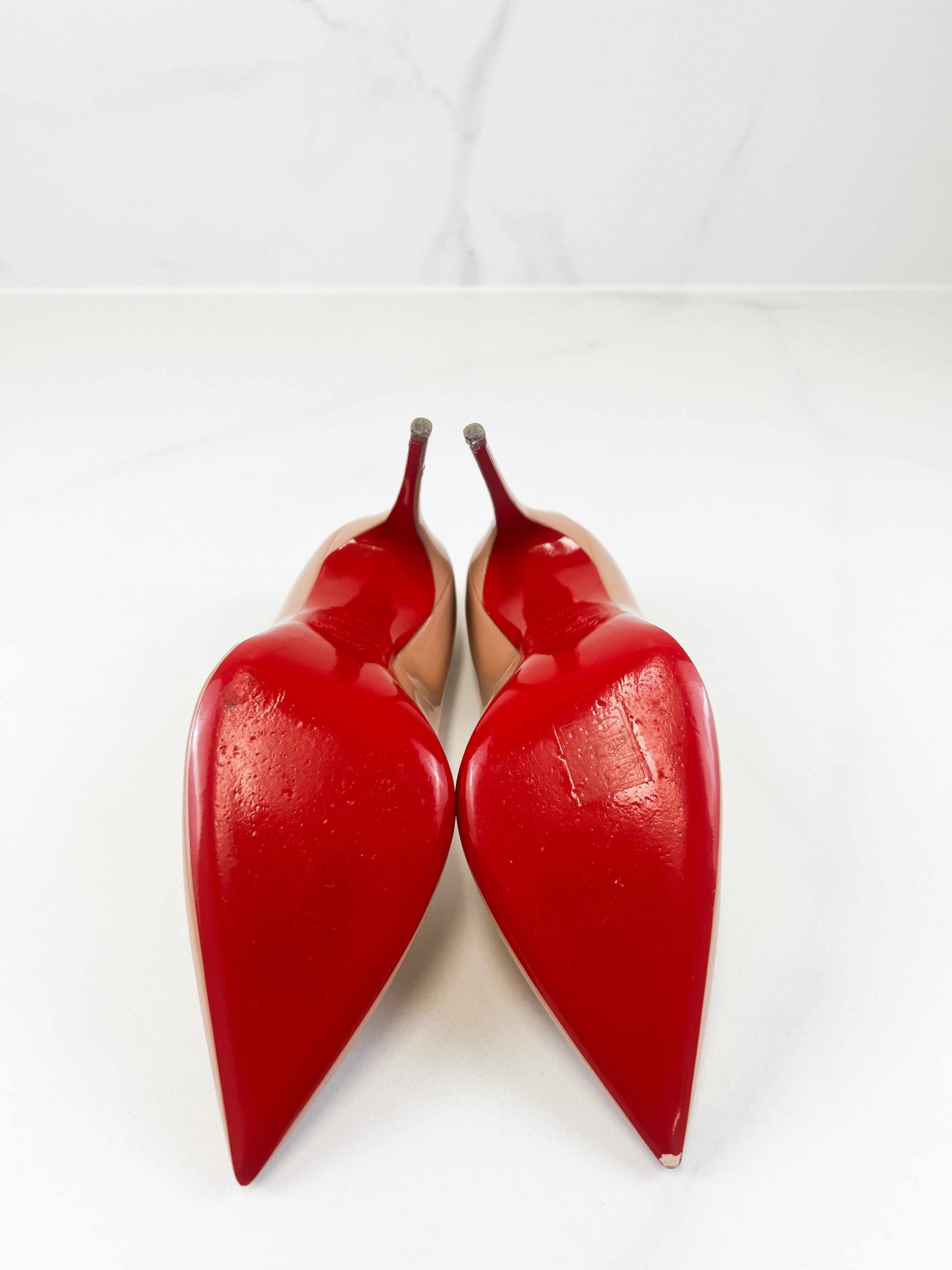 Christian Louboutin Beige Kate 85mm Size 38.5