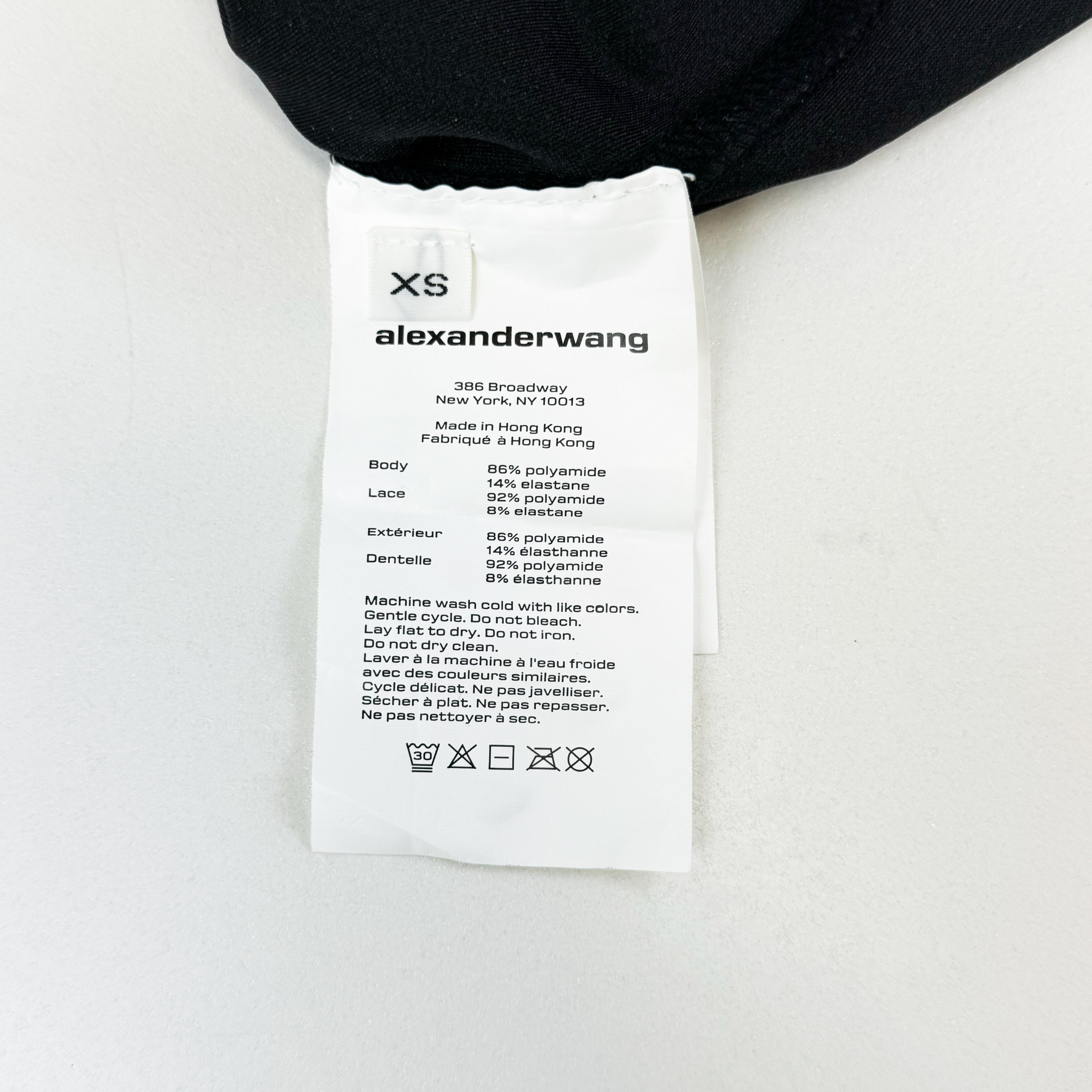 Alexander Wang Logo Bodycon Dress Size XS