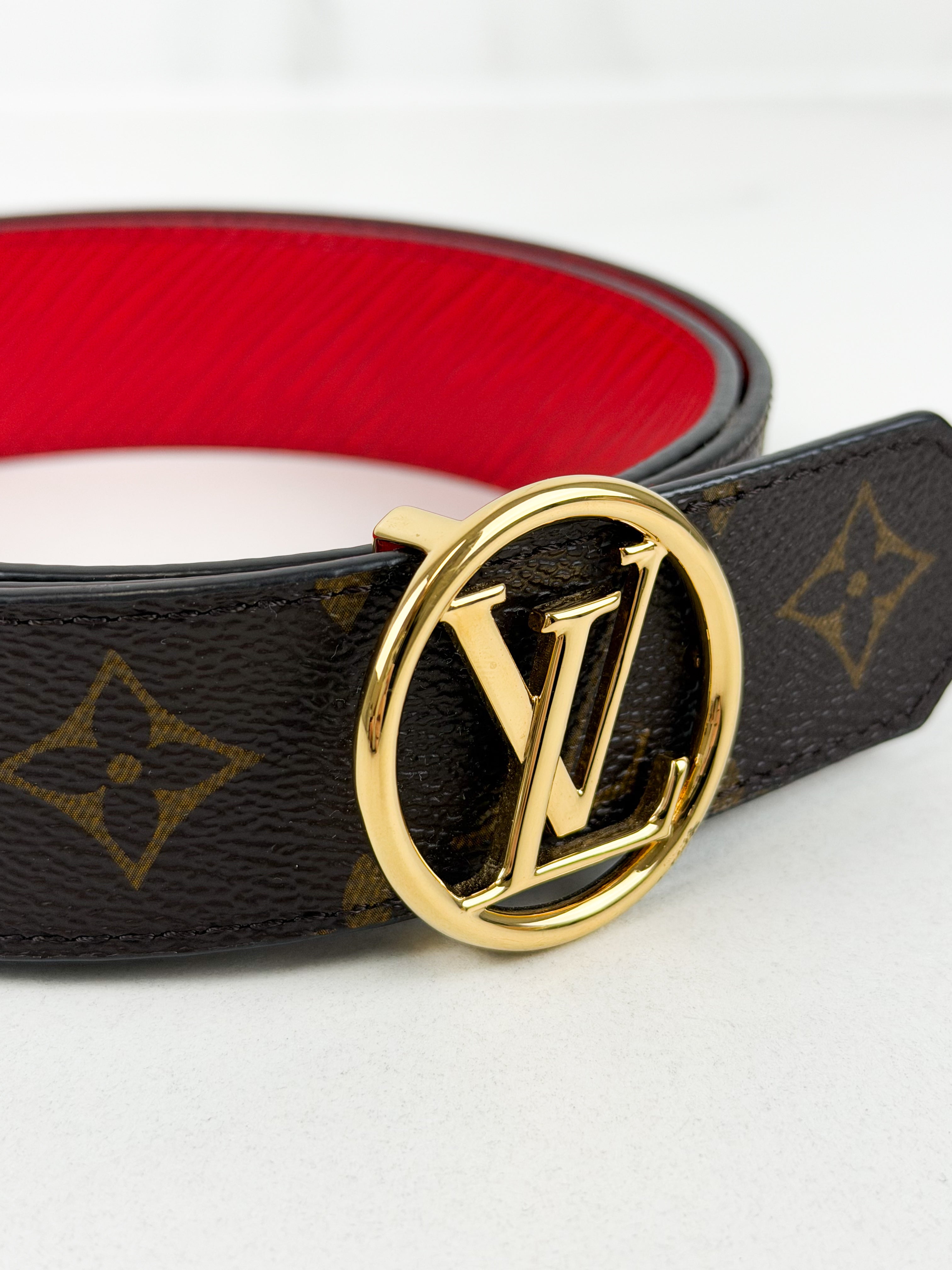 Louis Vuitton Circle 45mm Reversible Belt Size 90